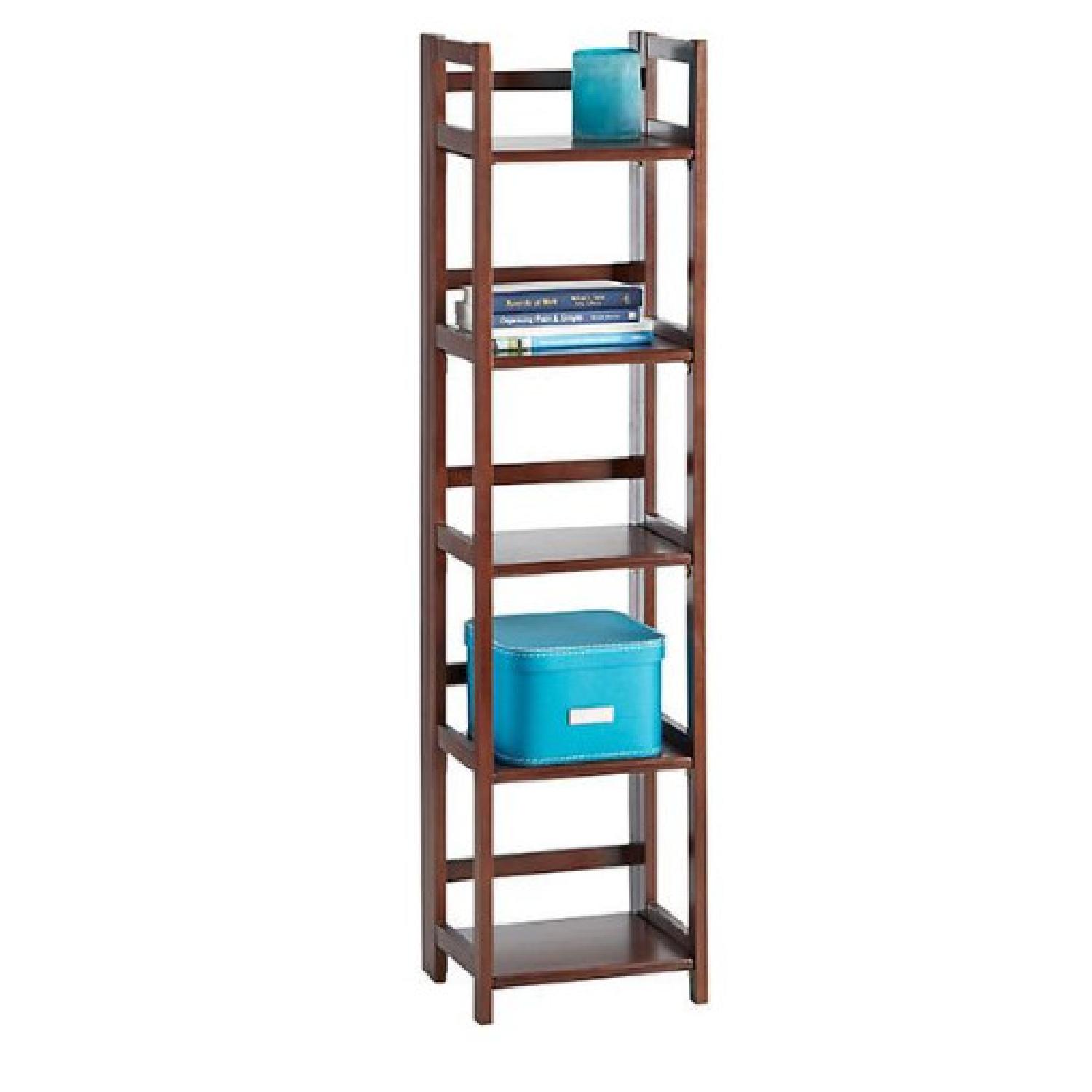 Container Store Solid Wood Folding Shelf - image-1