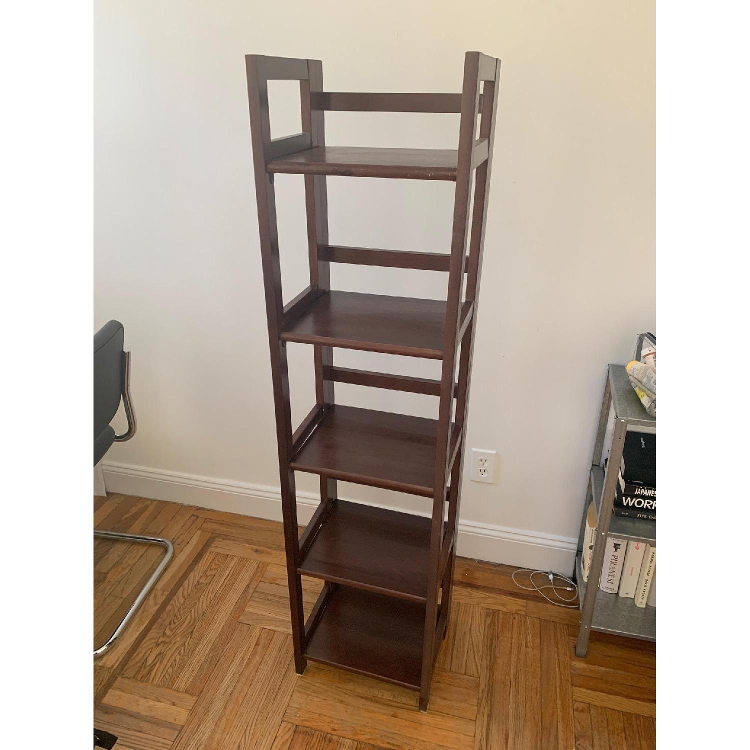 Container Store Solid Wood Folding Shelf - image-2