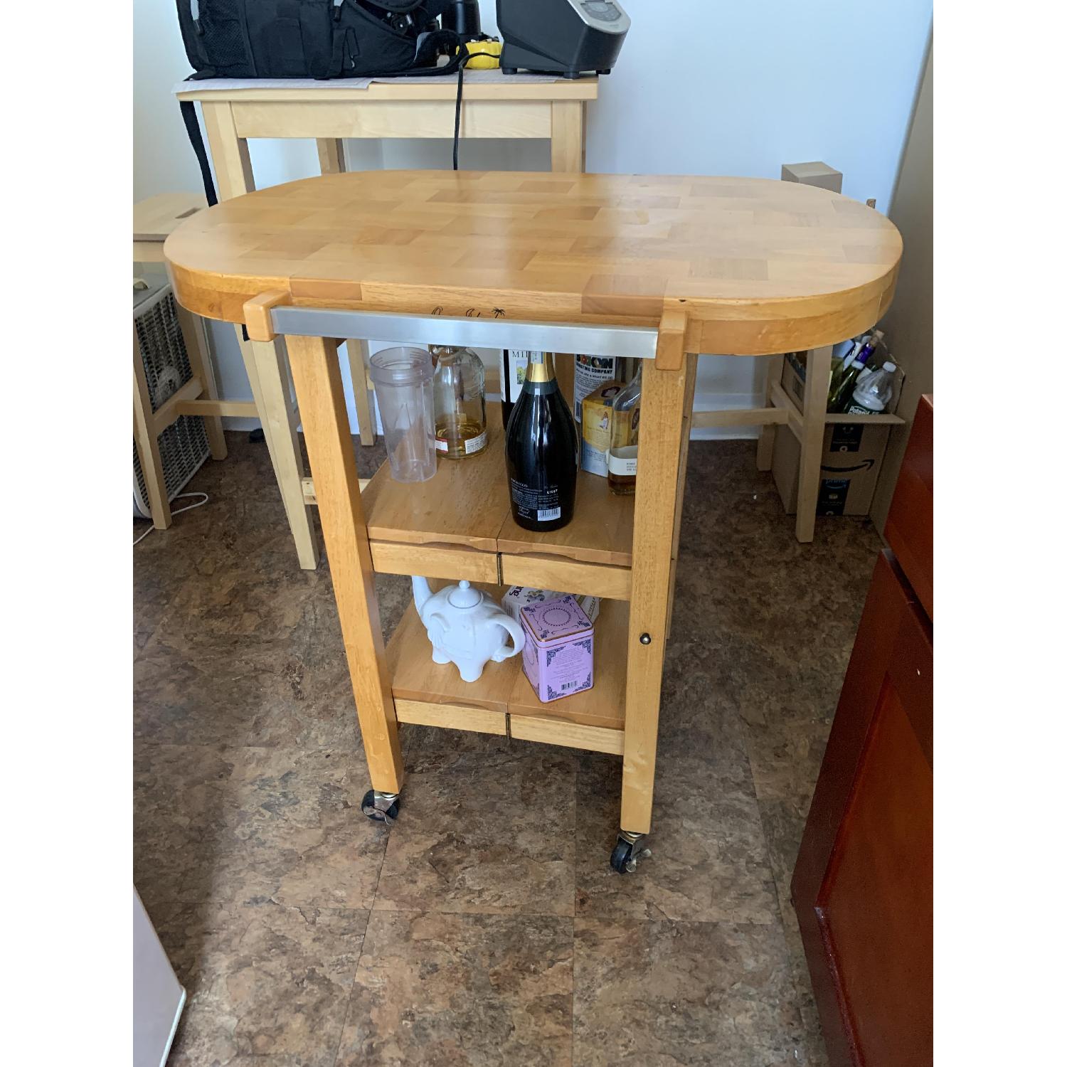 Oasis Concepts Butcher Block Kitchen Cart - image-1