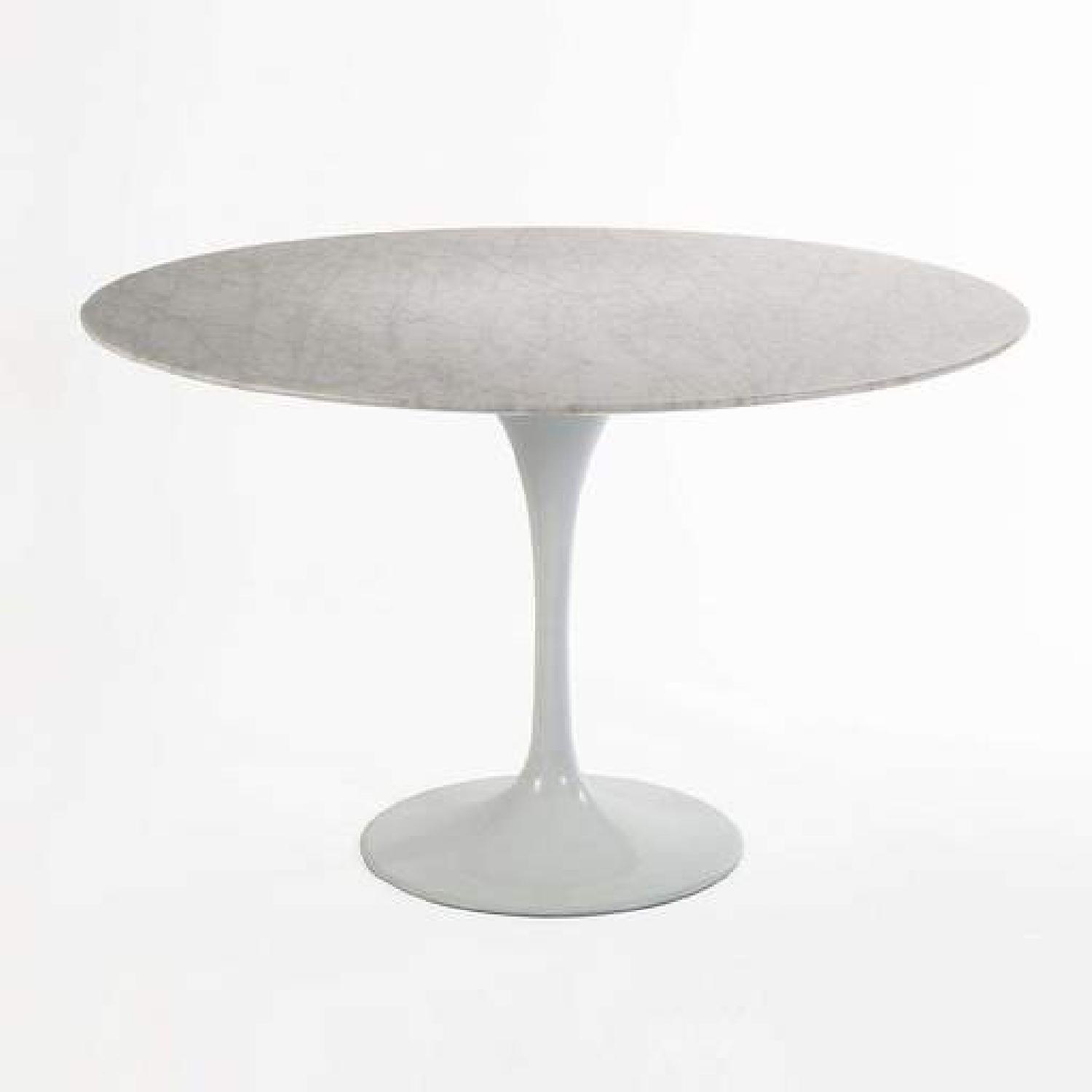 France and Son Marble Top Mid-Century Round Dining Table - image-4