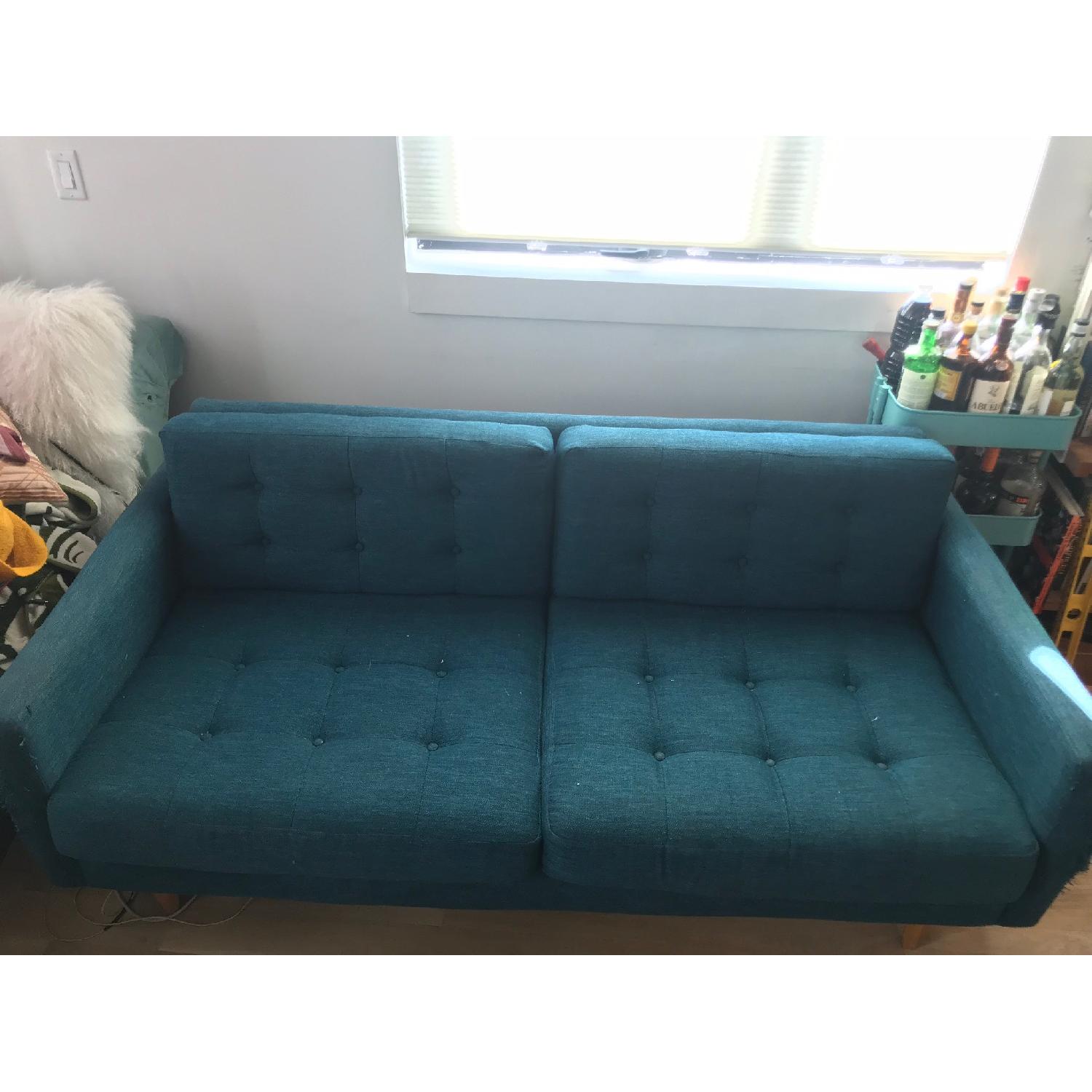 Joybird Eliot Sofa in Teal AptDeco