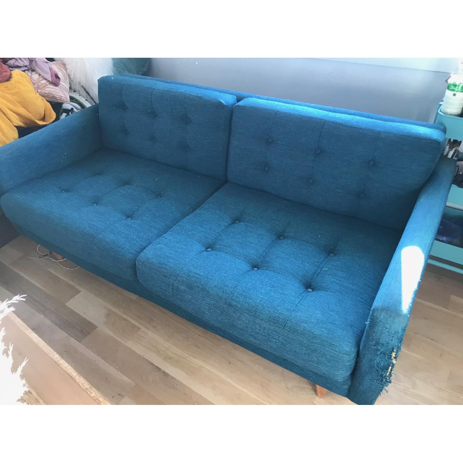 Joybird Eliot Sofa in Teal AptDeco