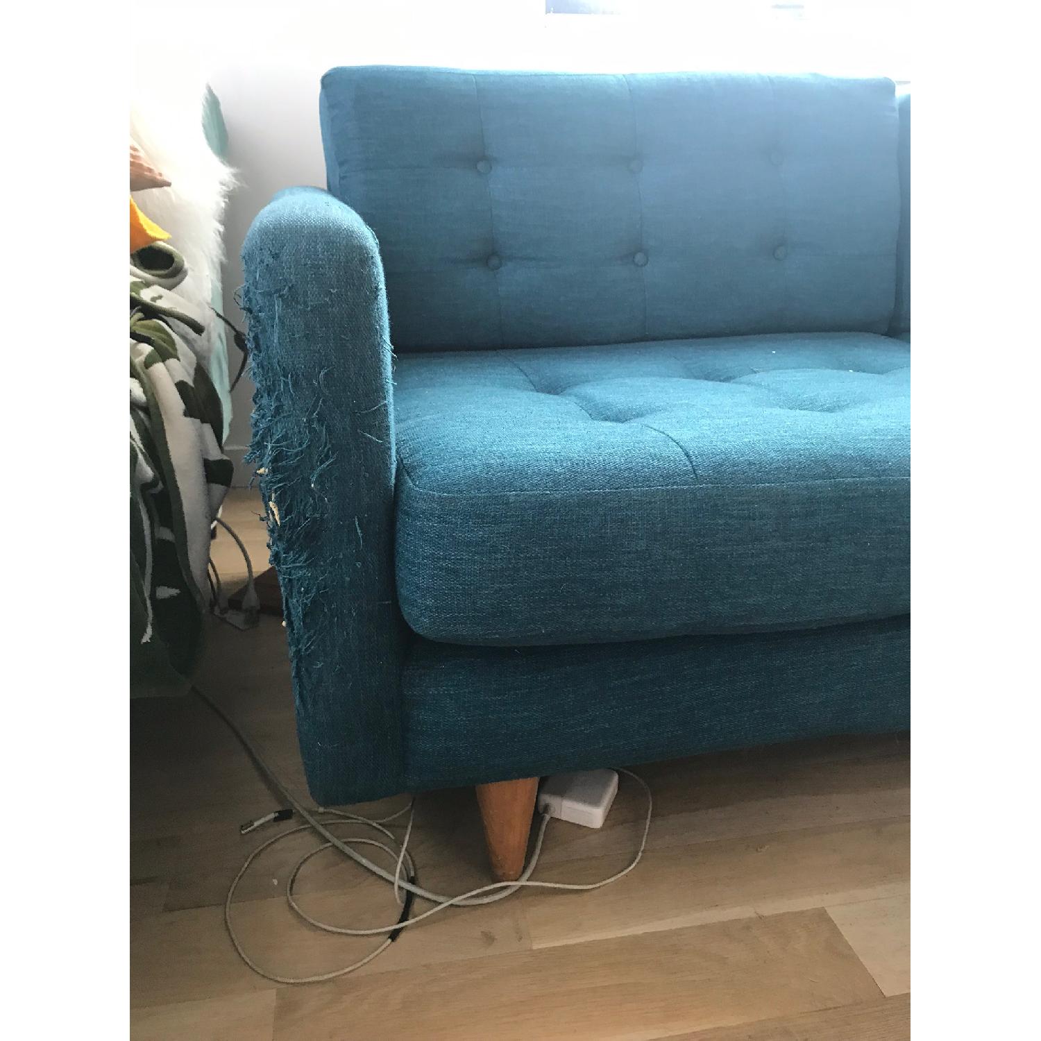 Joybird Eliot Sofa in Teal AptDeco