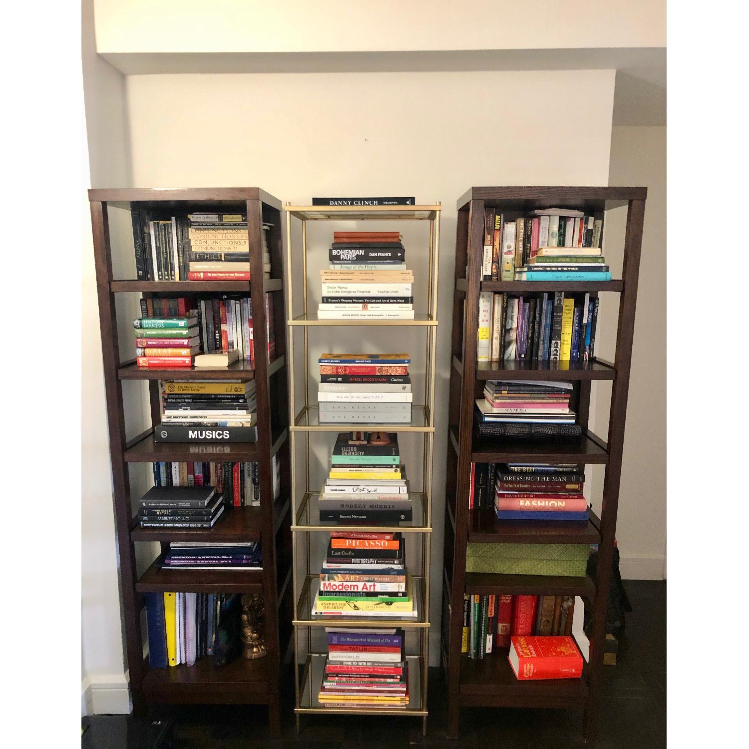 Dark Brown Wood Bookshelves - image-3