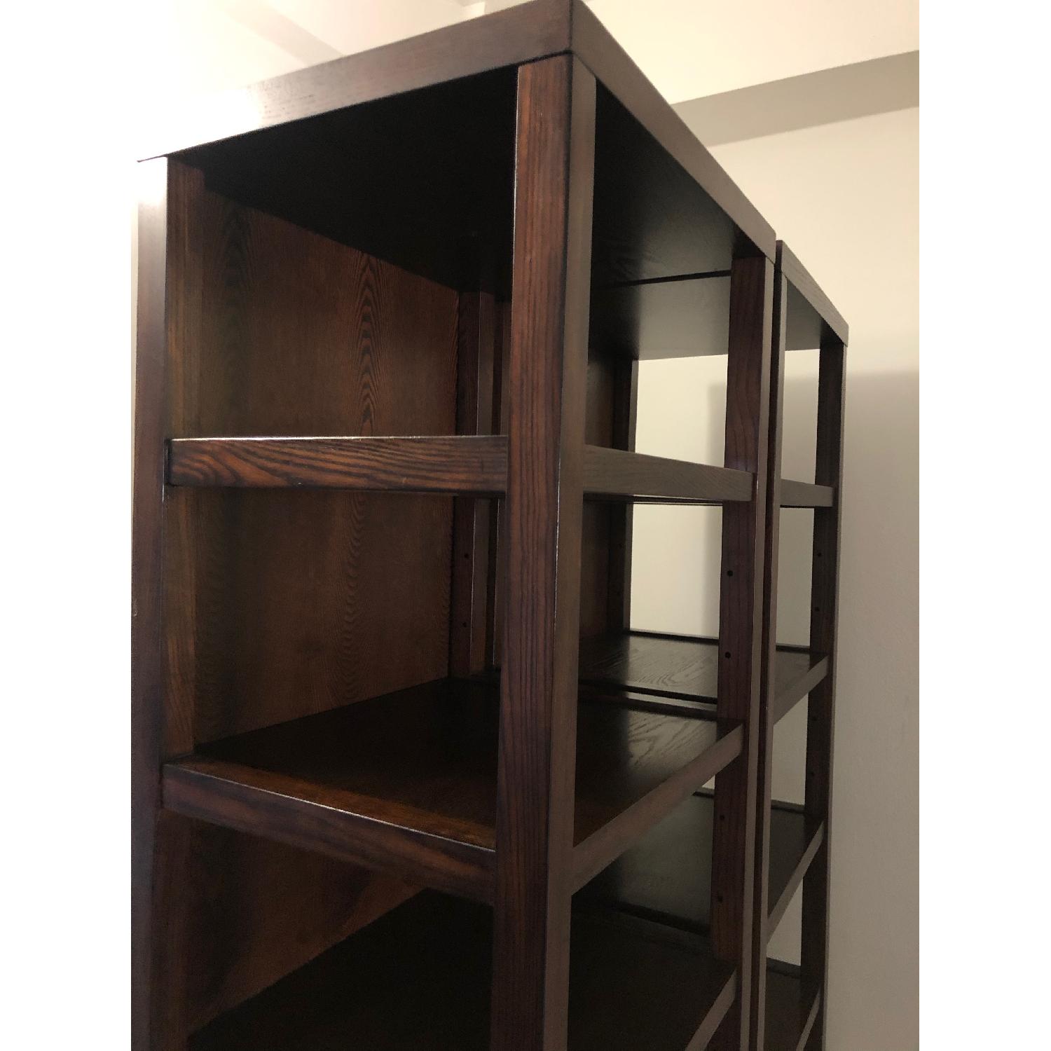 Dark Brown Wood Bookshelves - image-6
