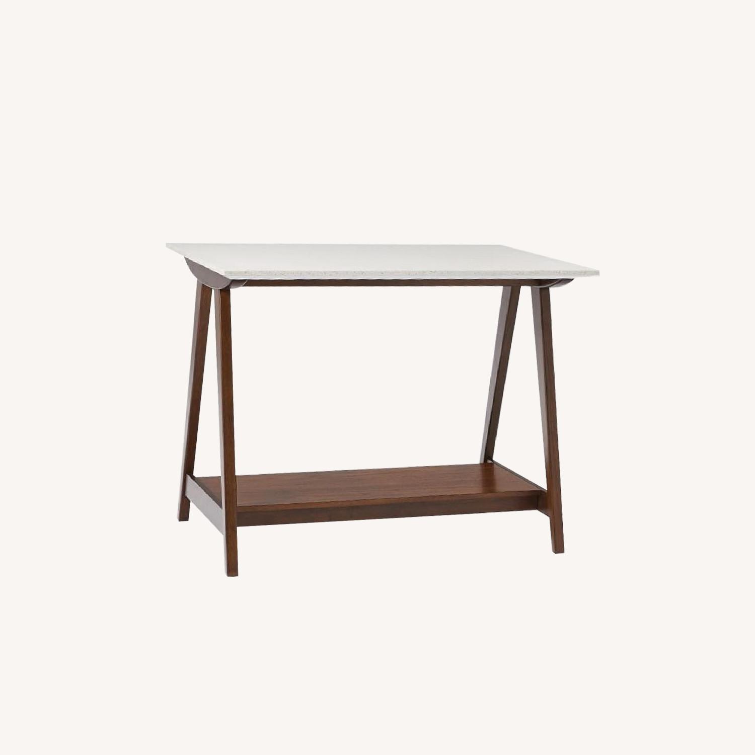 West Elm Compass Leg Kitchen Island AptDeco