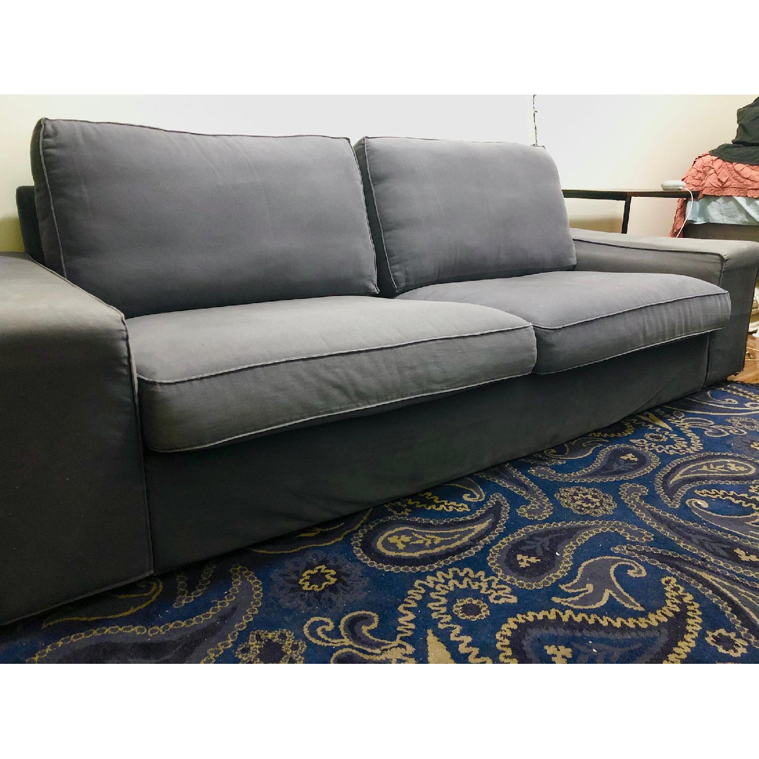Ikea Kivik Blue-Grey Sofa - image-1