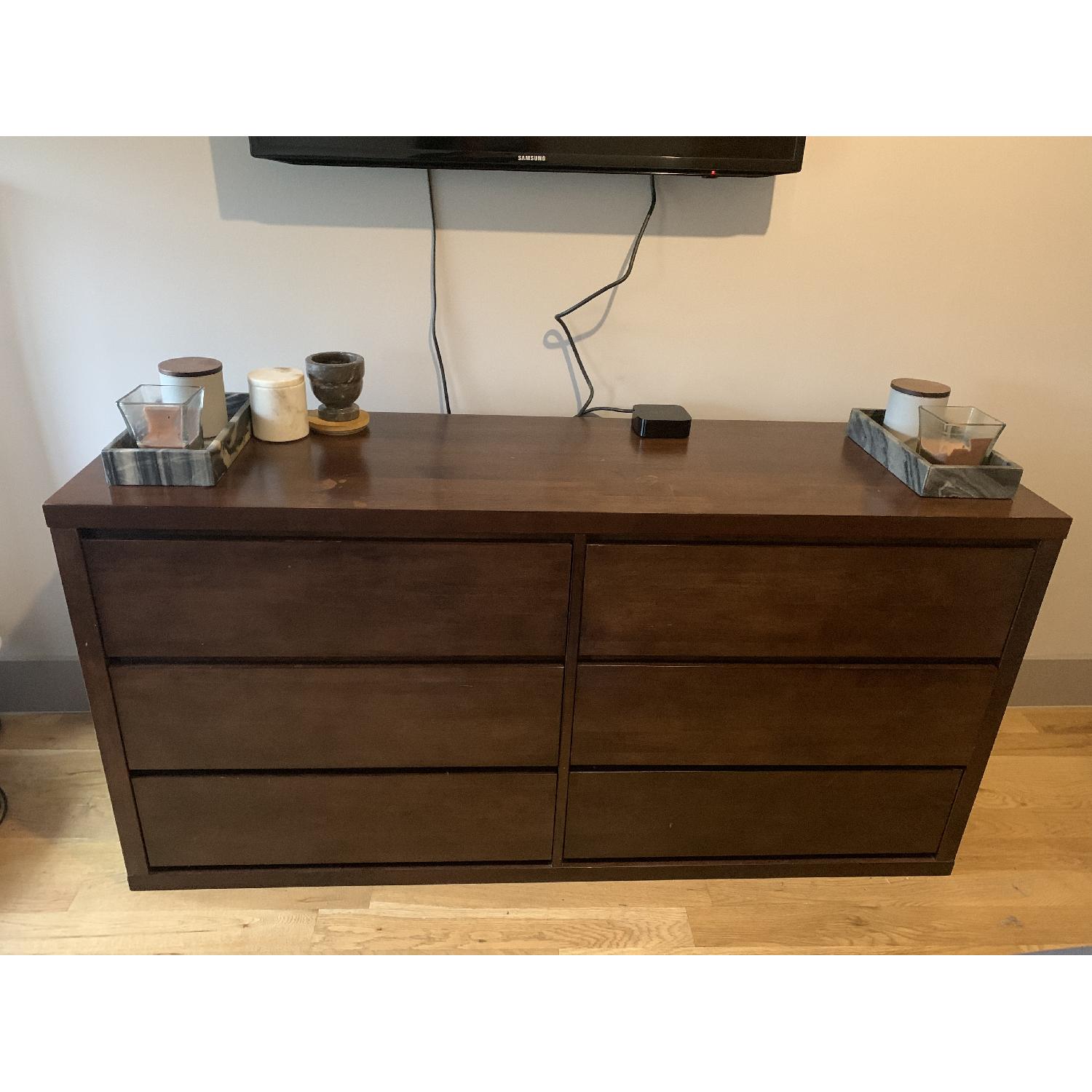 Harvey Wenge 6-Drawer Dresser - image-1