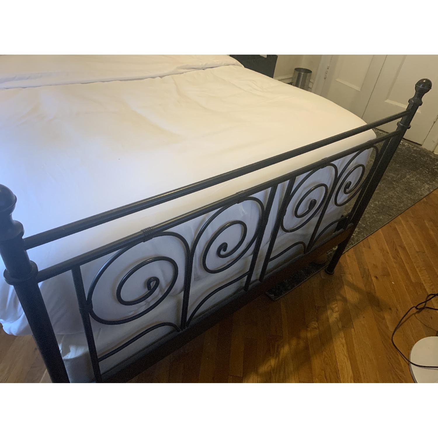 Ikea Noresund Black Metal Full Bed - image-4