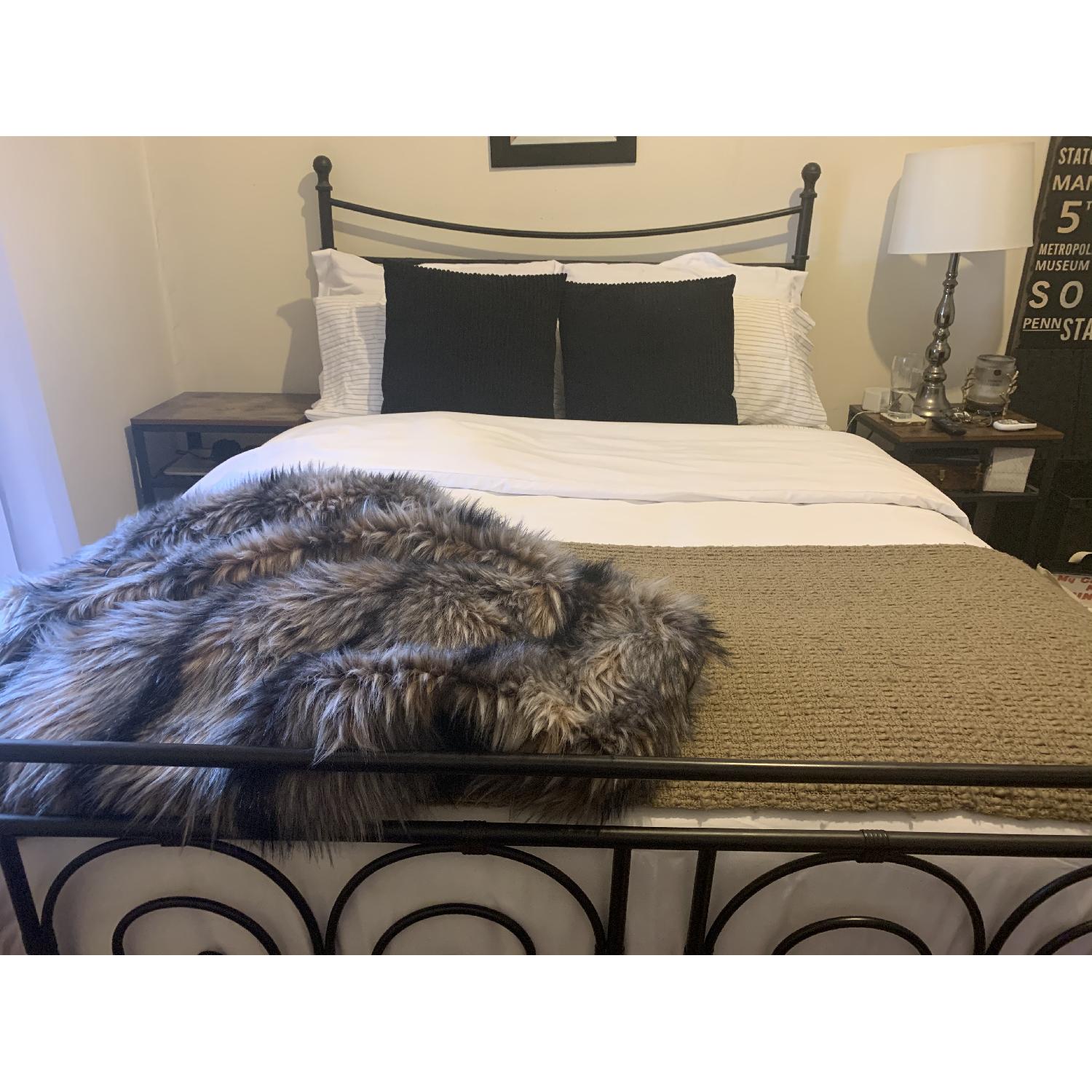 Ikea Noresund Black Metal Full Bed - image-6