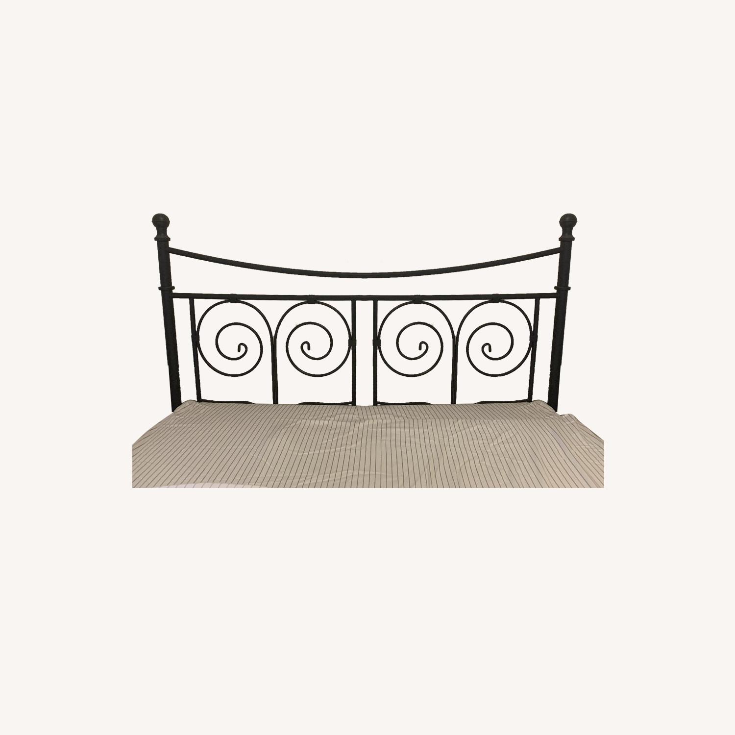 Ikea Noresund Black Metal Full Bed - image-7