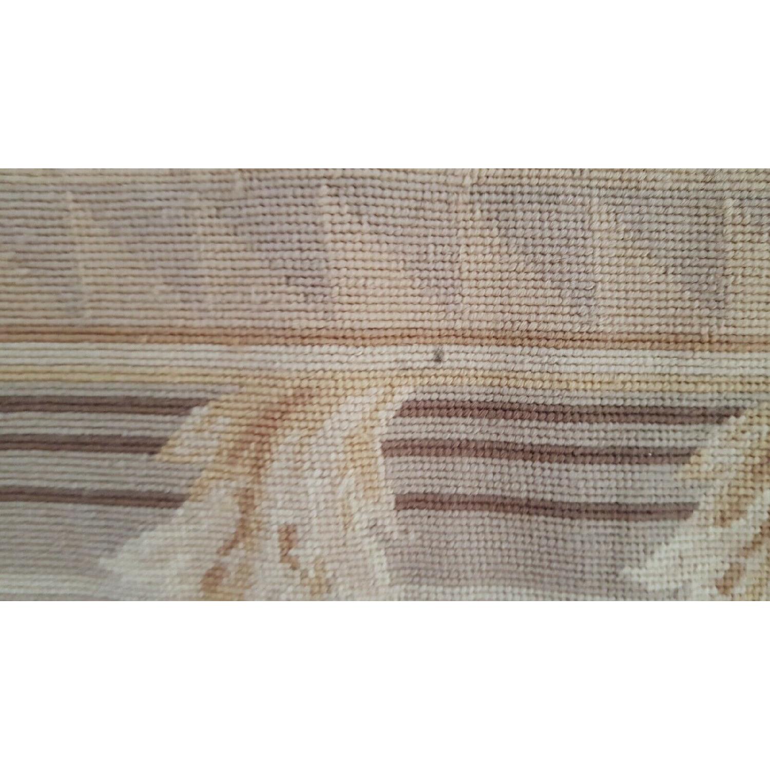 Vintage Needlepoint French Aubusson Rug - image-1