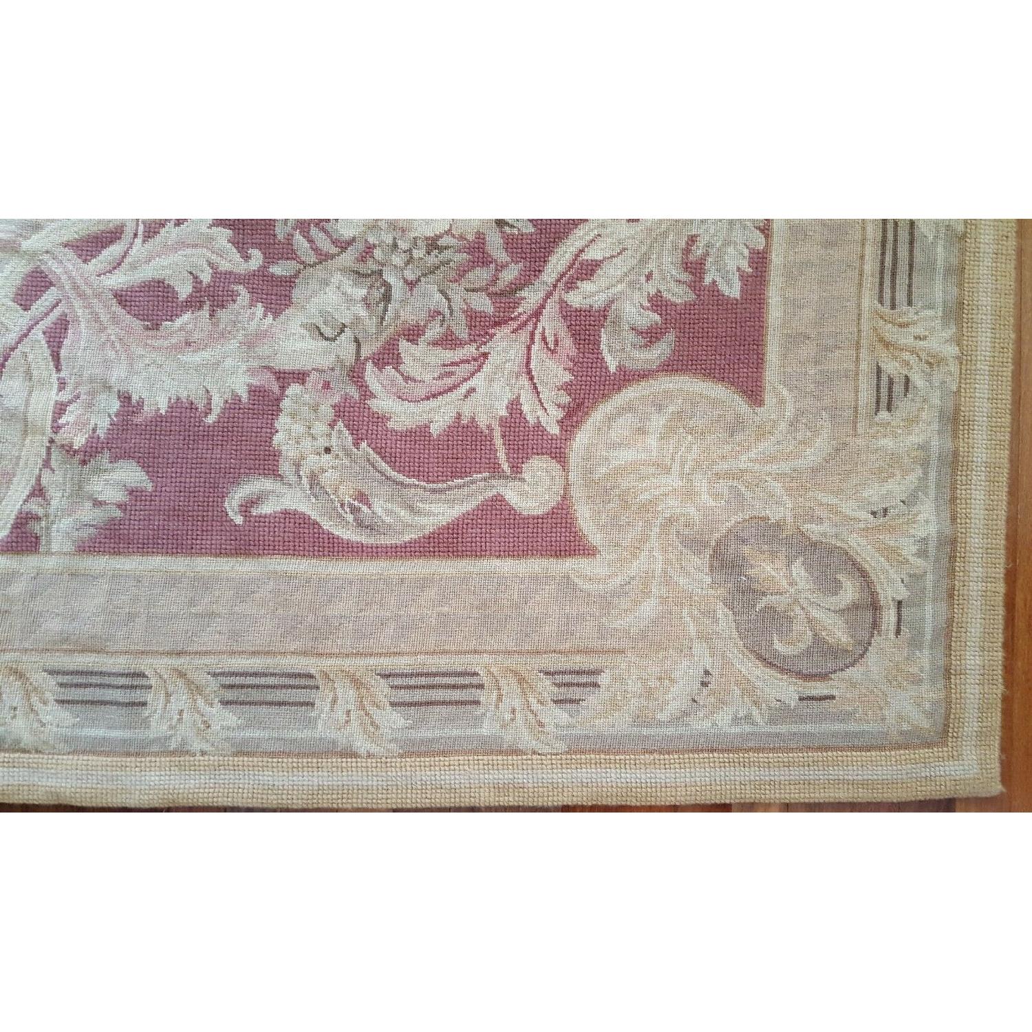 Vintage Needlepoint French Aubusson Rug - image-12