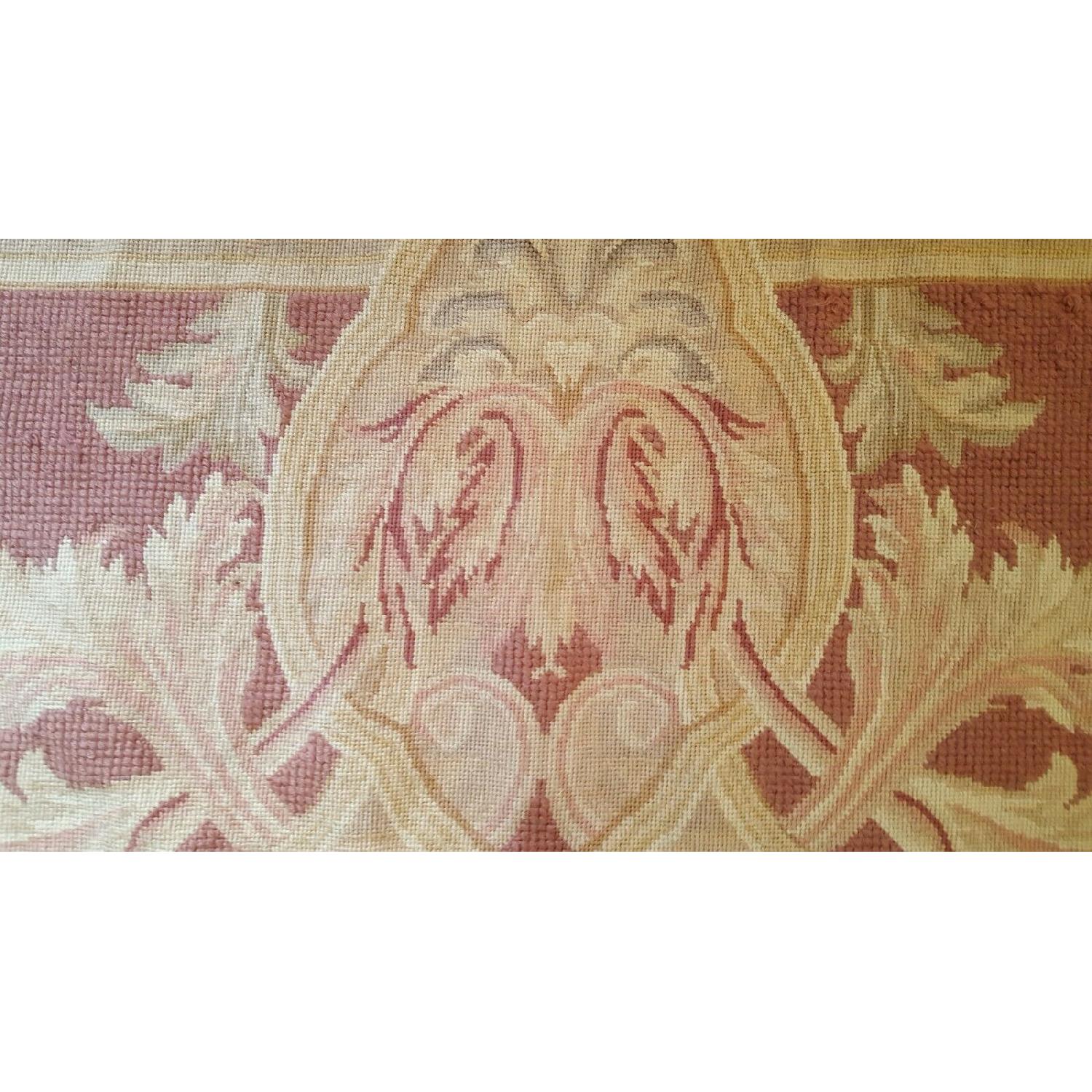 Vintage Needlepoint French Aubusson Rug - image-9