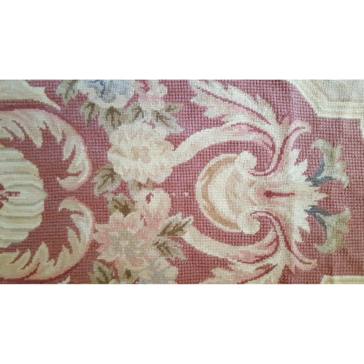 Vintage Needlepoint French Aubusson Rug - image-6