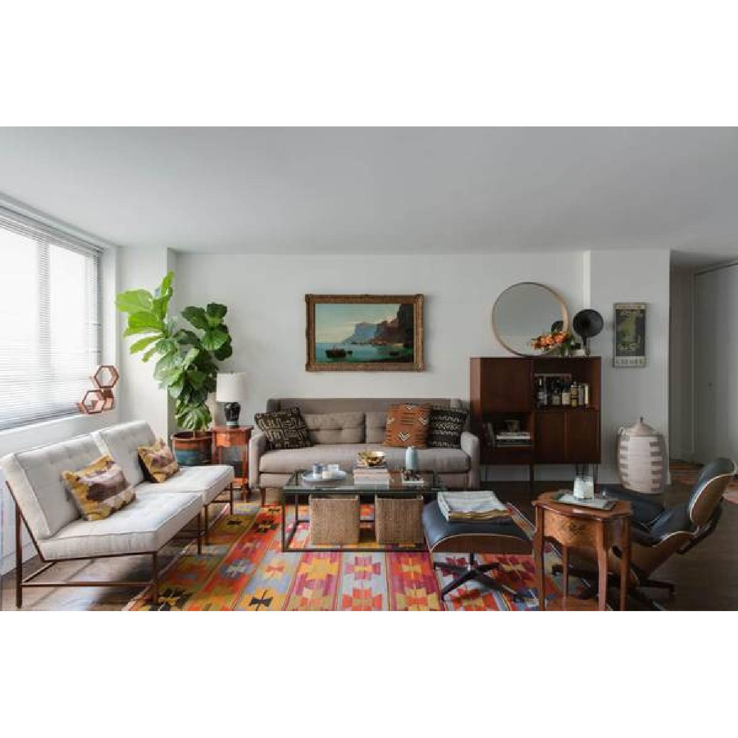 West Elm Grey Crosby Mid-Century Sofa - image-2