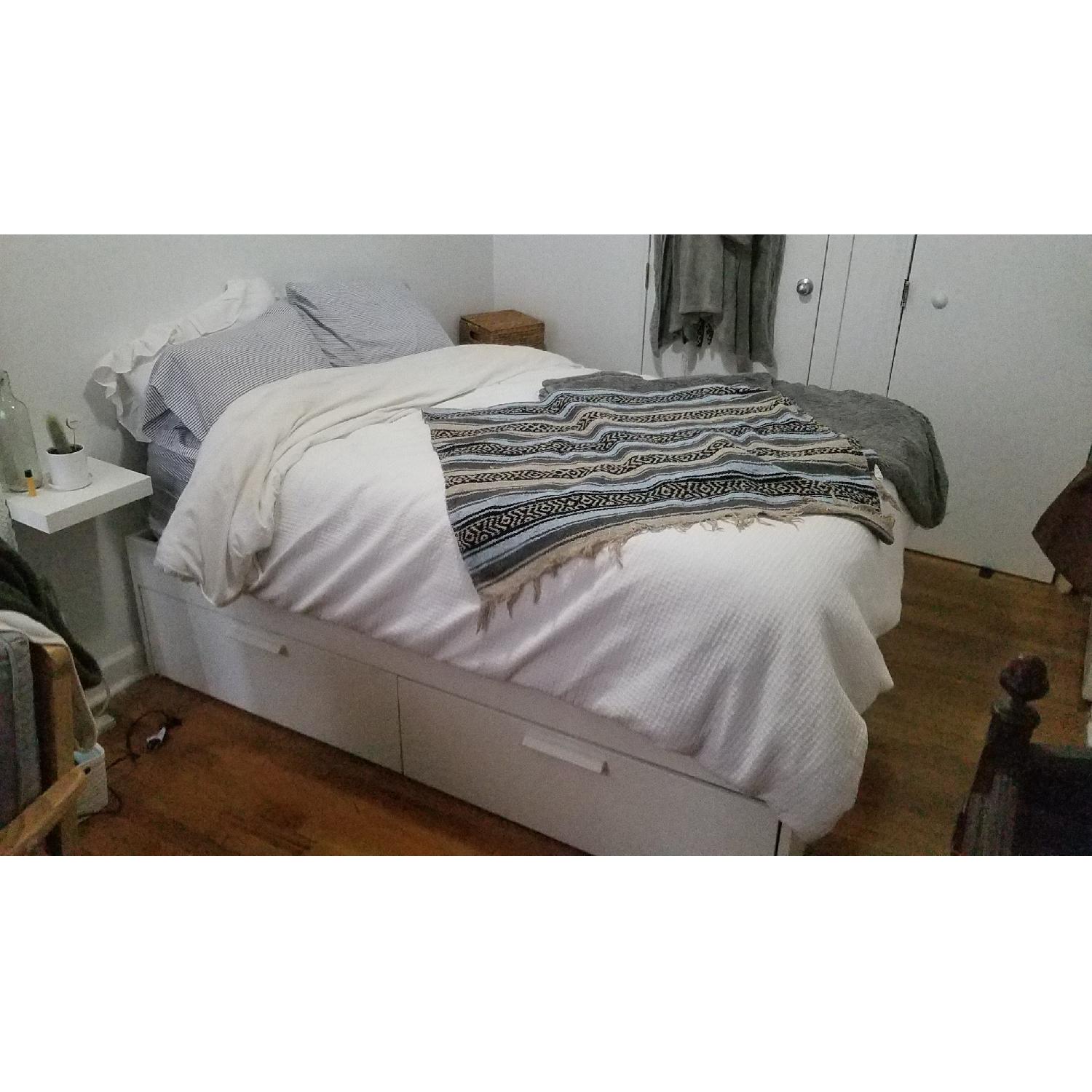 IKEA BRIMNES Full Bed Frame with Storage - image-3