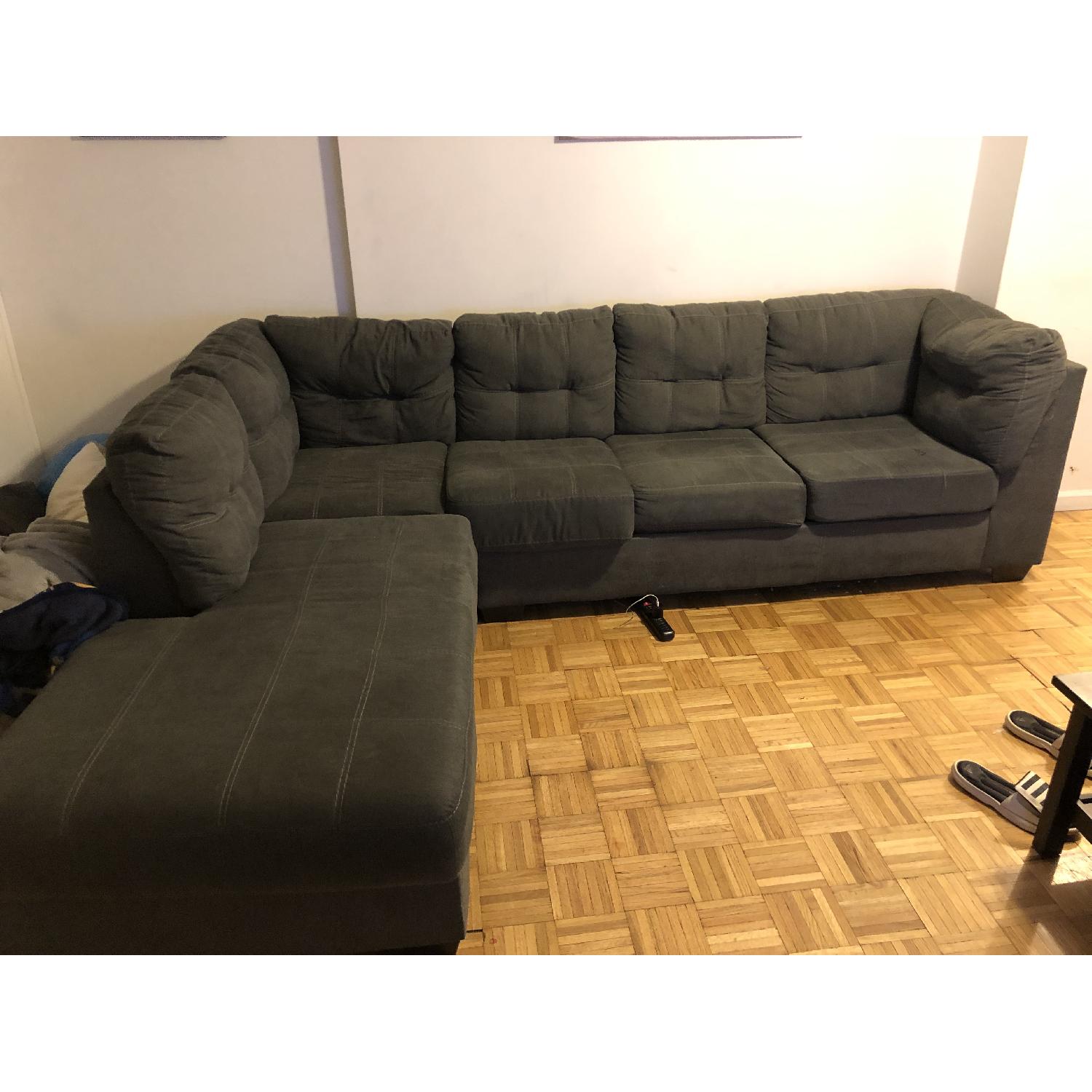 Jennifer Convertibles 2 Piece Sectional w/ Chaise - image-1