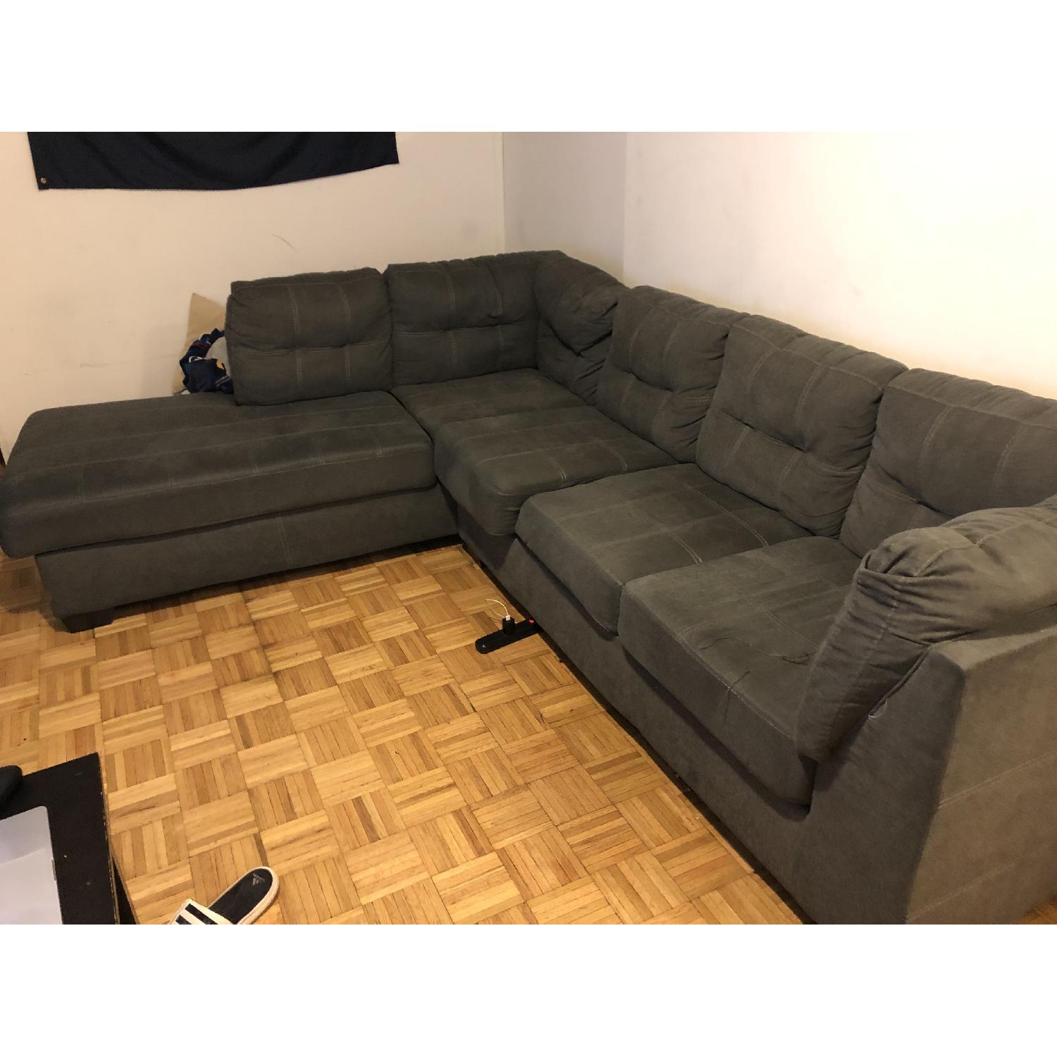 Jennifer Convertibles 2 Piece Sectional w/ Chaise - image-2