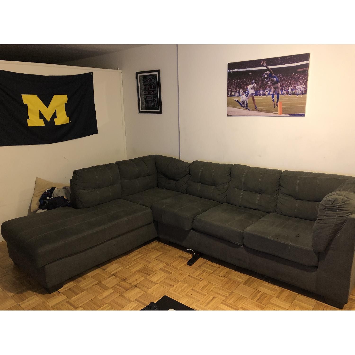 Jennifer Convertibles 2 Piece Sectional w/ Chaise - image-4