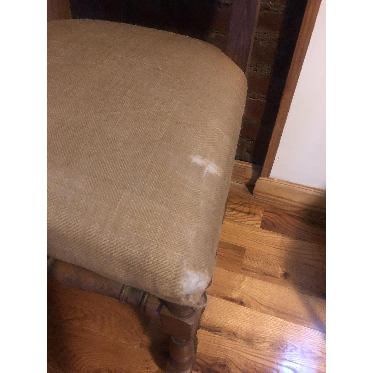 Restoration Hardware Burlap English Chairs - image-4