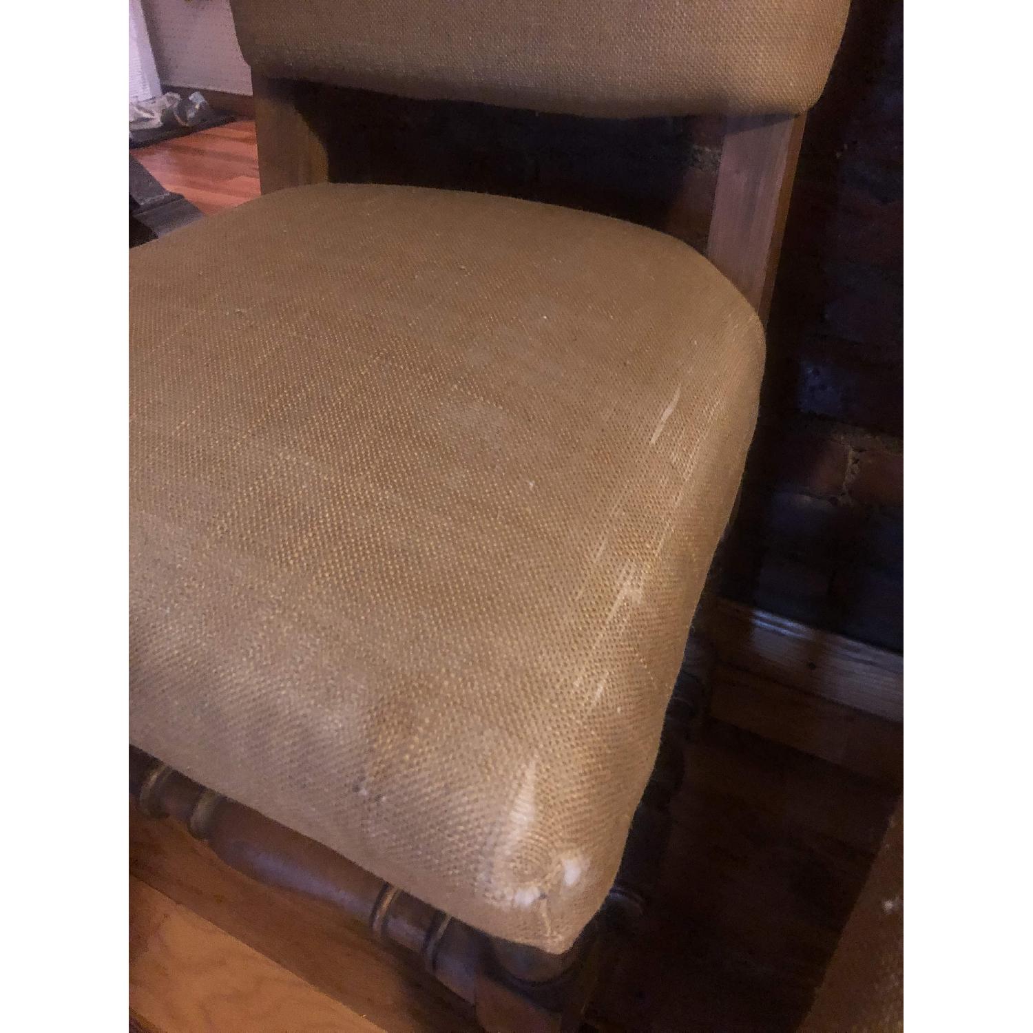 Restoration Hardware Burlap English Chairs - image-9