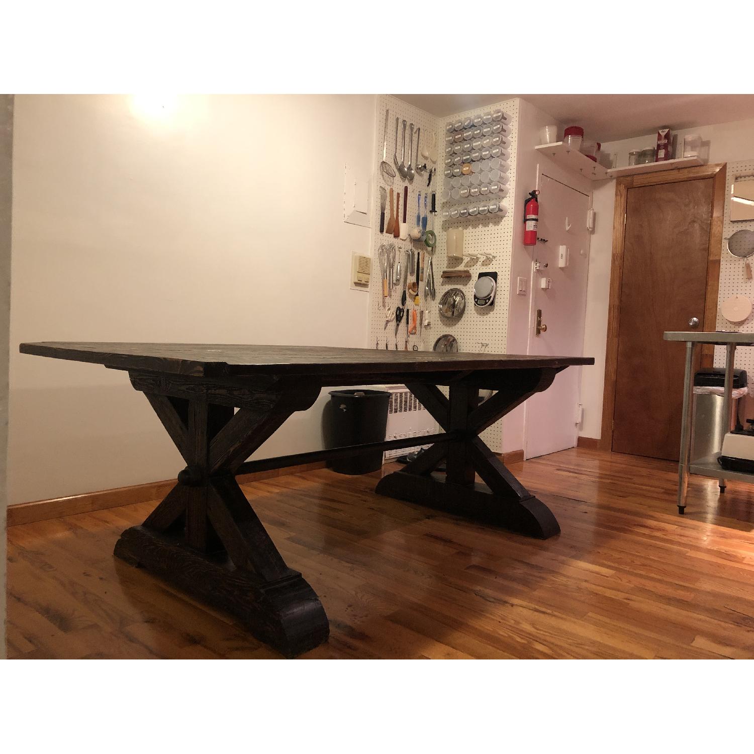 Restoration Hardware Iron Bolt Dining Table - image-5