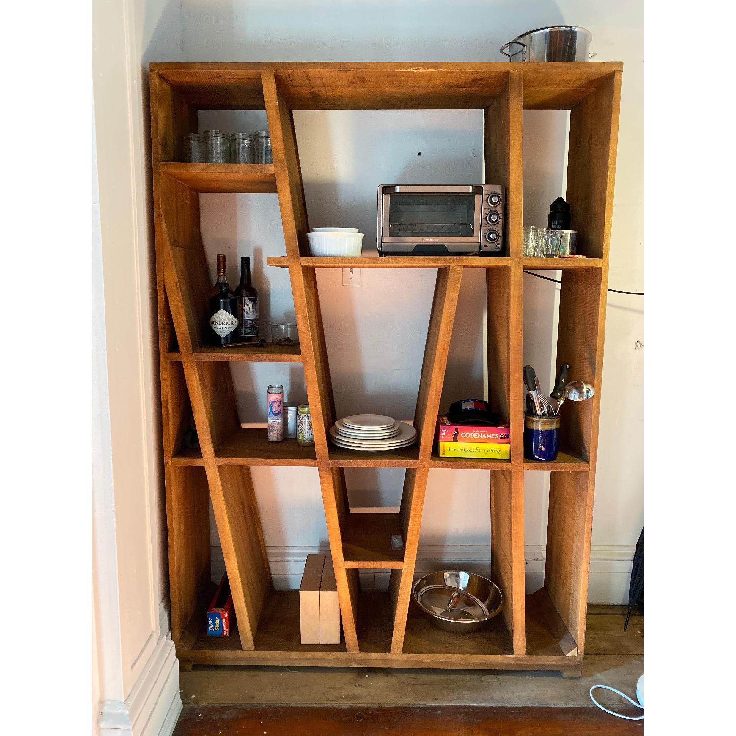 West Elm Solid Wood Bookshelf AptDeco