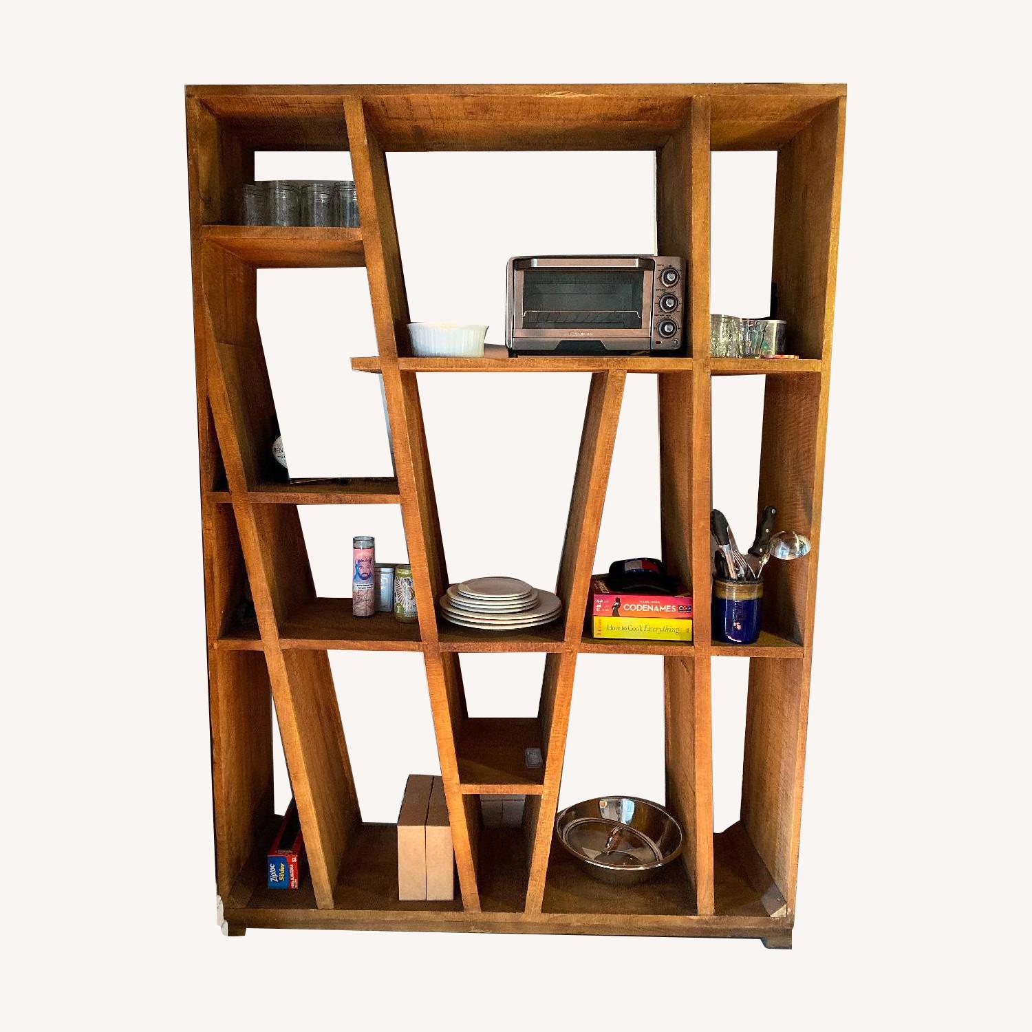 West Elm Solid Wood Bookshelf AptDeco
