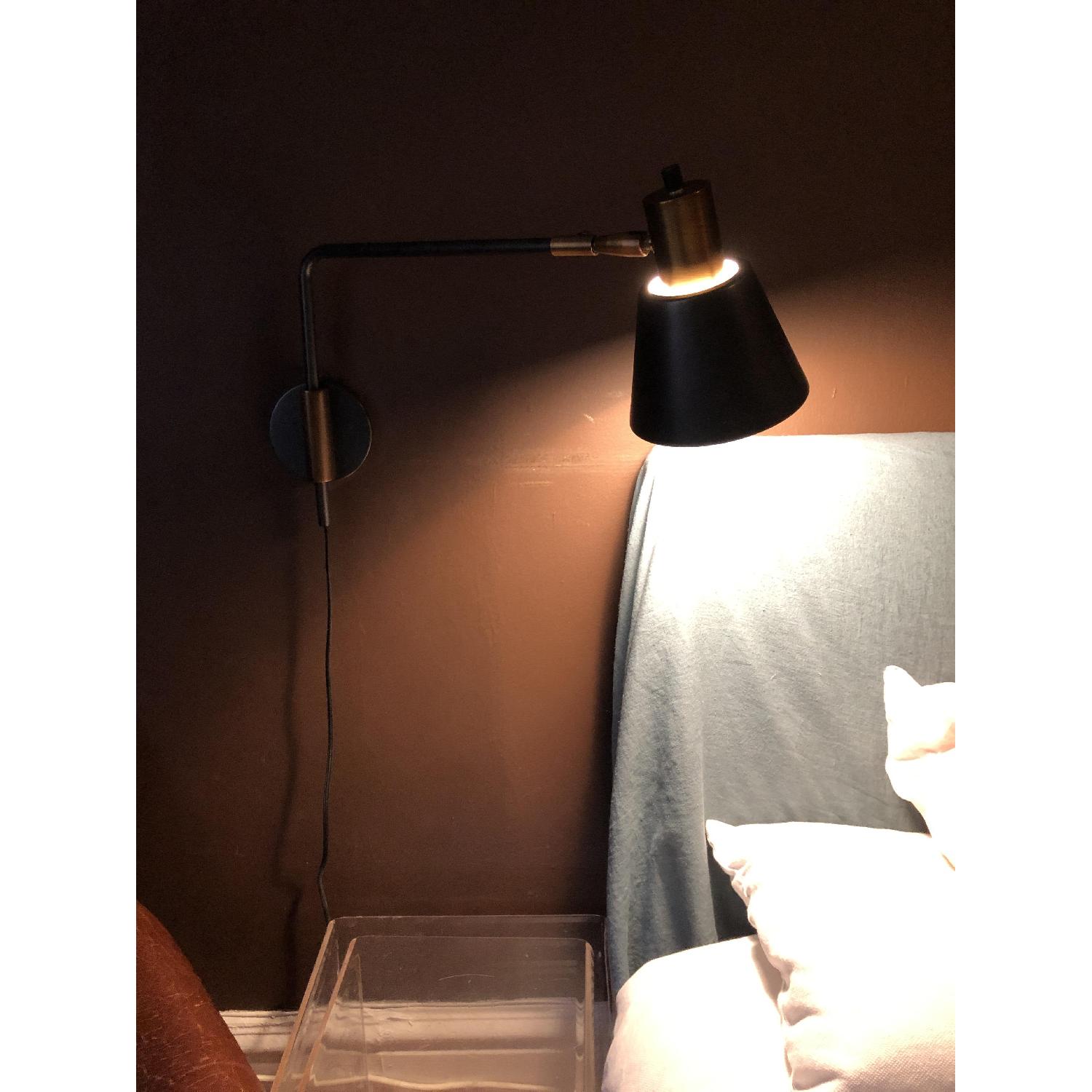 Cylinder Task Wall Lights in Antique Brass - image-1