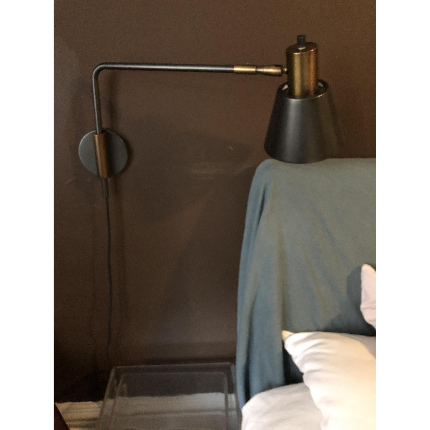 Cylinder Task Wall Lights in Antique Brass - image-2