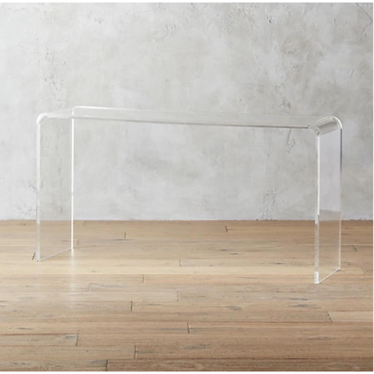 CB2 Peekaboo Acrylic Console Table - image-1