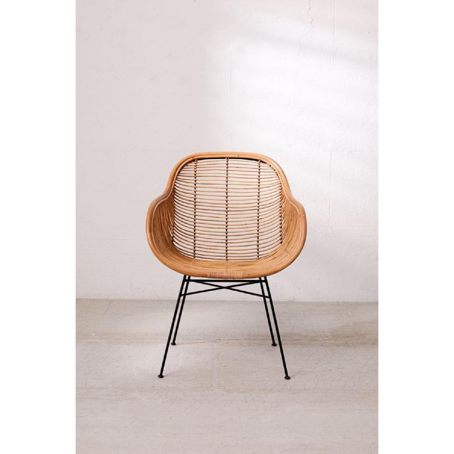 Urban Outfitters Lillian Rattan Chair AptDeco