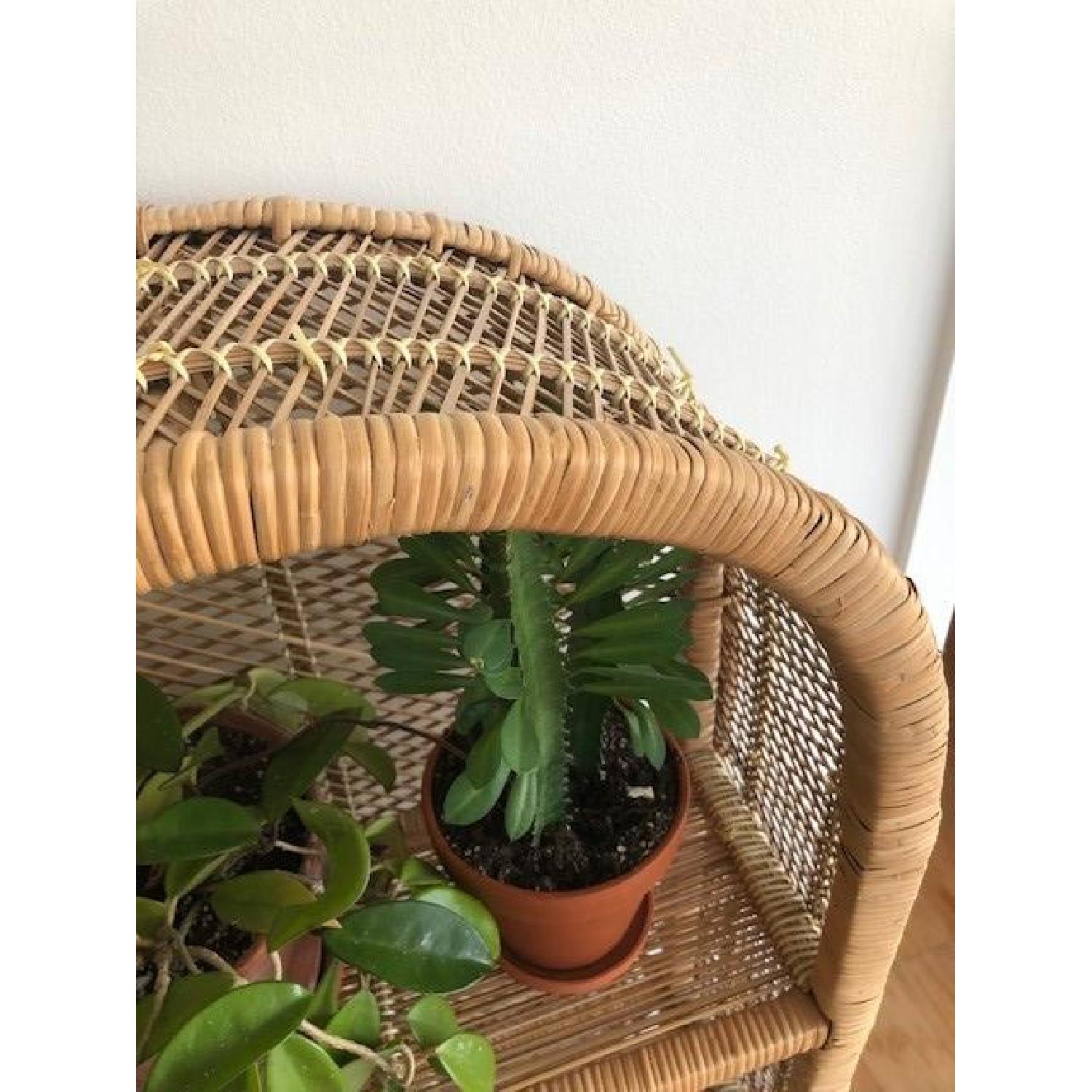 Vintage Arched Rattan Shelf - image-1