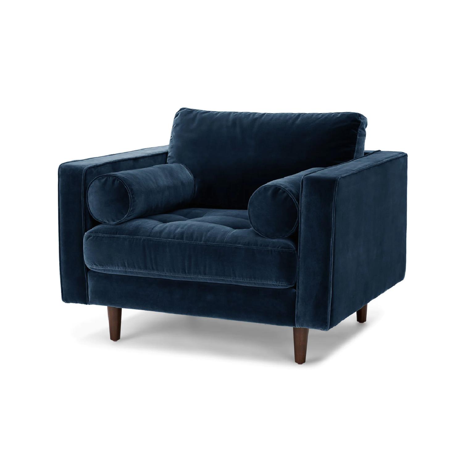 Article Sven Velvet Lounge Chair - image-1