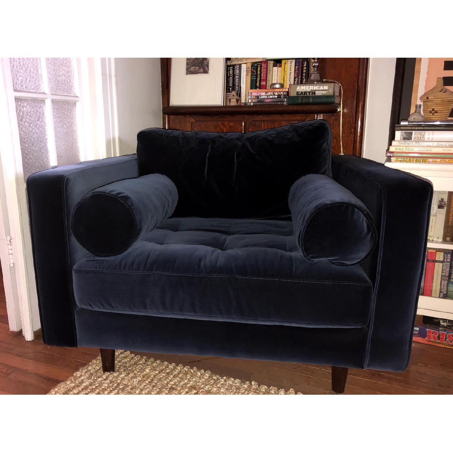 Article Sven Velvet Lounge Chair - image-4