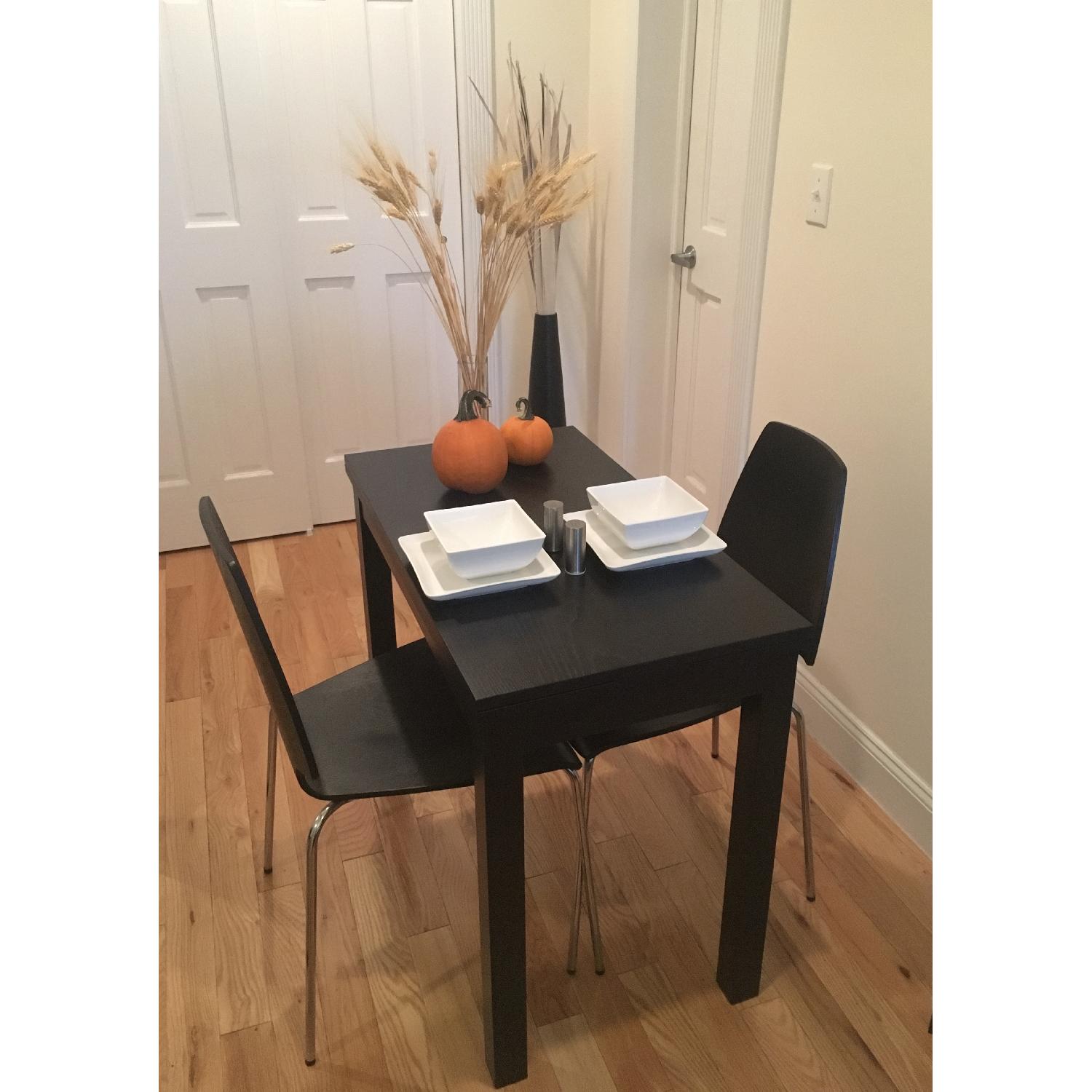 Ikea Black Expandable Dining Table - image-2