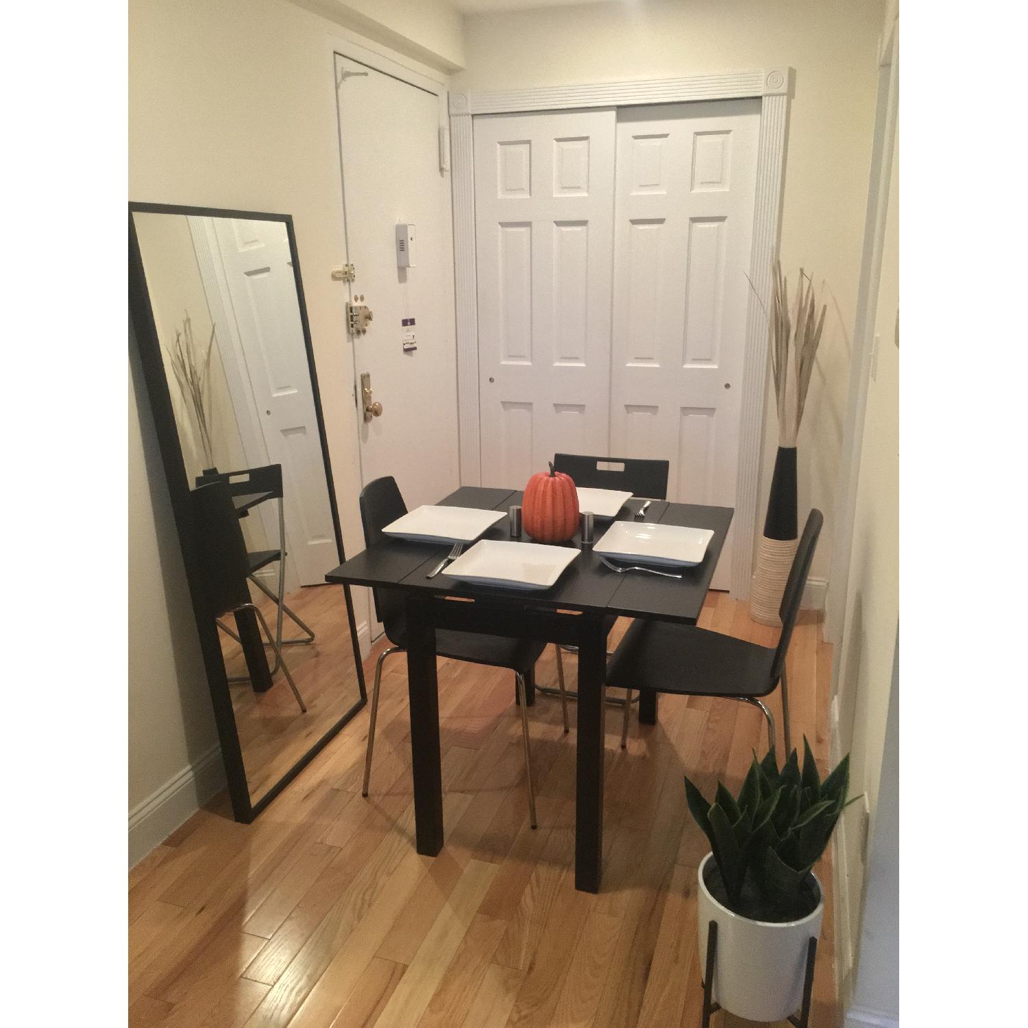 Ikea Black Expandable Dining Table - image-3