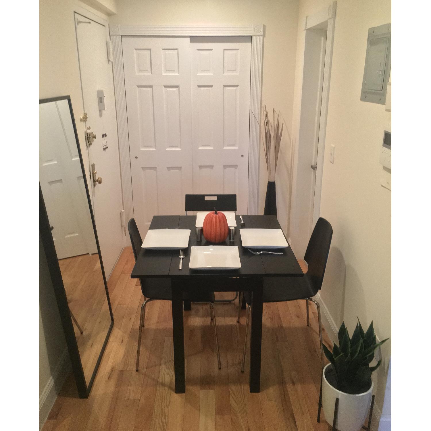 Ikea Black Expandable Dining Table - image-5