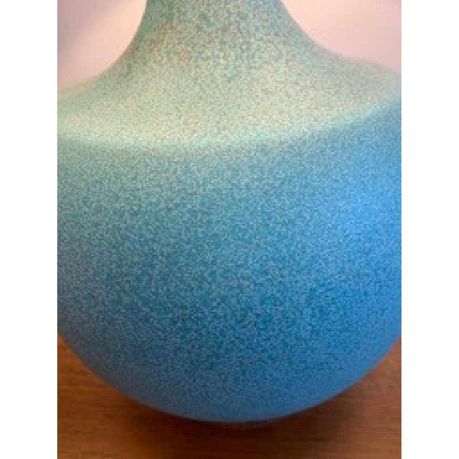 West Elm Modernist Table Lamps in Turquoise/Natural - image-3