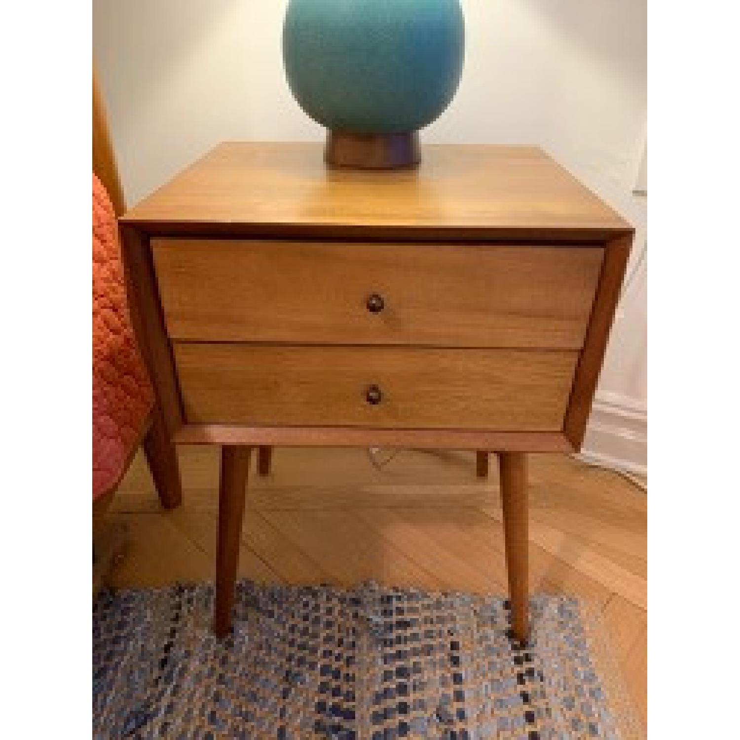 West Elm Mid-century Nightstands in Acorn - image-2