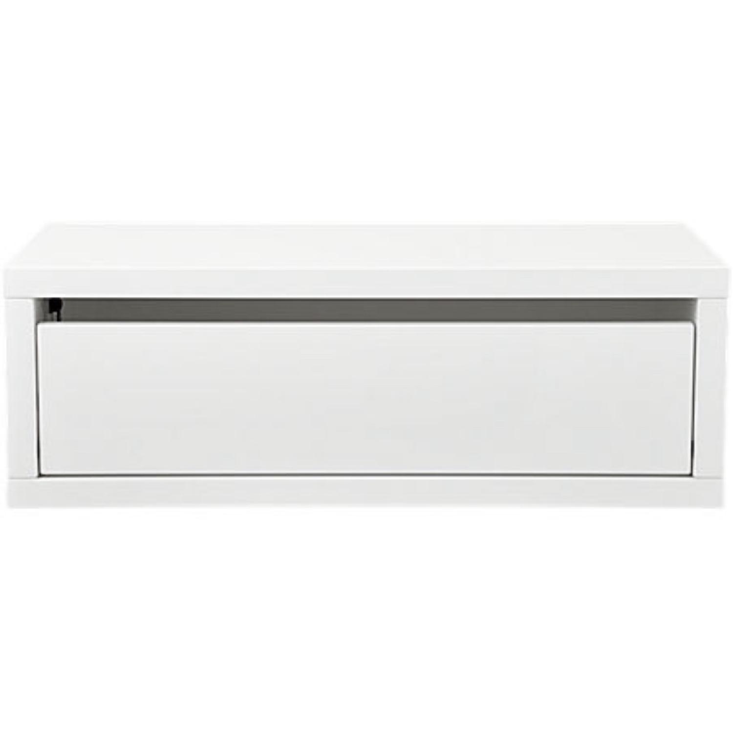 CB2 Floating Storage Shelf/Nightstand - image-1