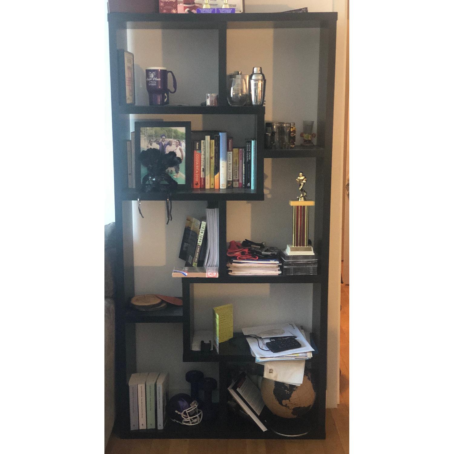 West Elm Black Bookcase AptDeco