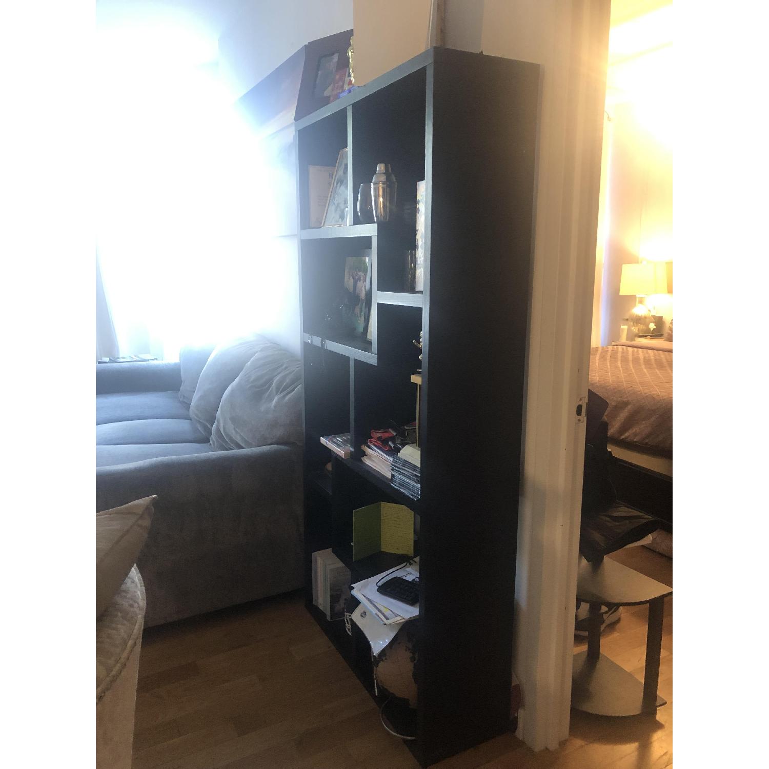 West Elm Black Bookcase AptDeco