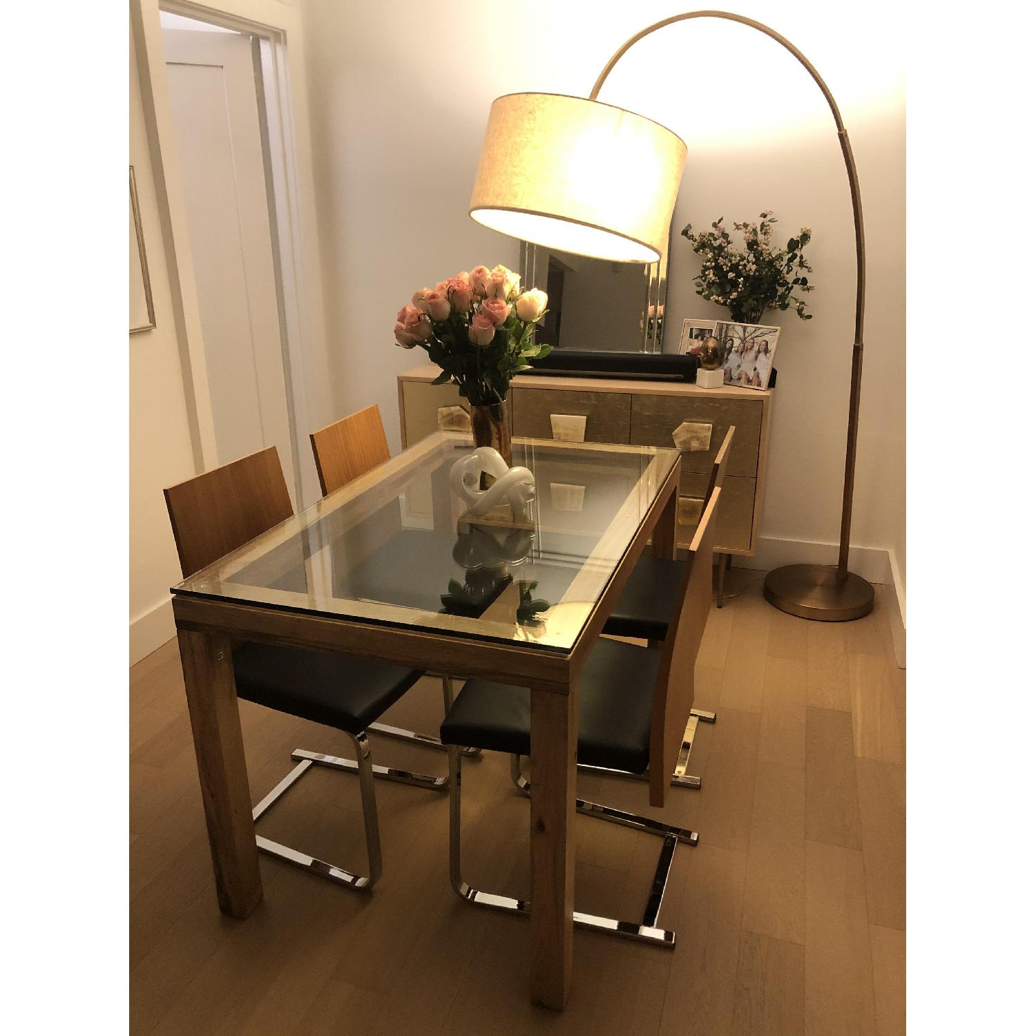 West Elm Sloan Dining Table w/ 4 Chairs AptDeco