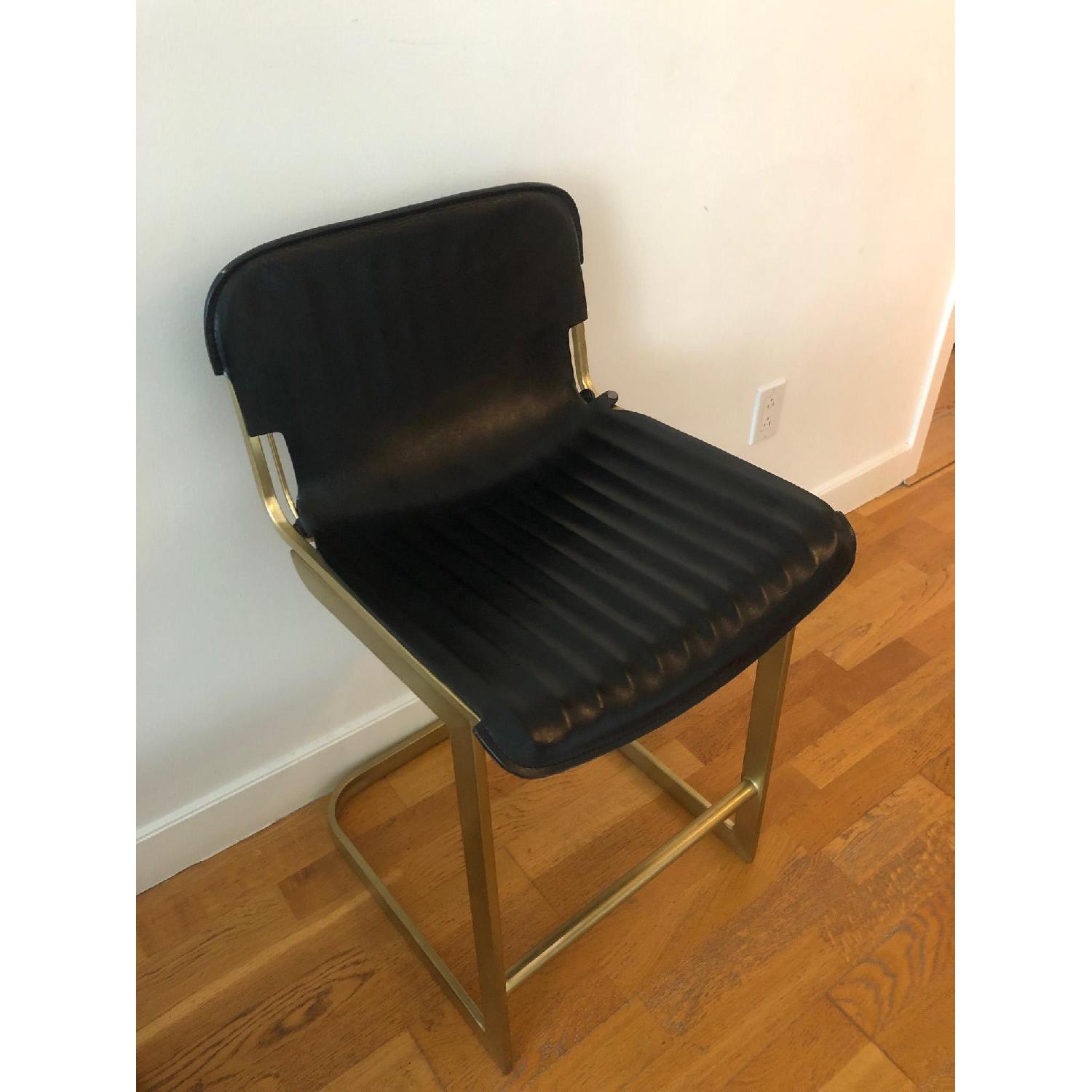 CB2 Rake Brass Counter Stools - image-4