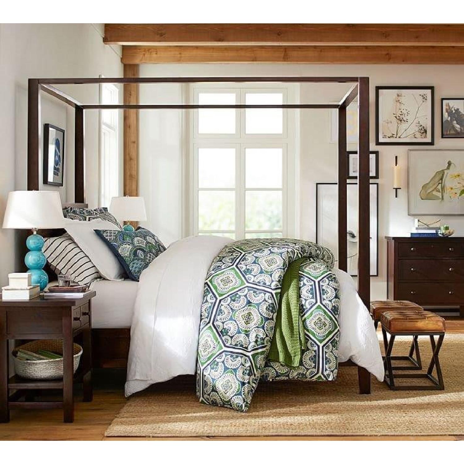 Pottery Barn Farmhouse 2Drawer Side Table AptDeco