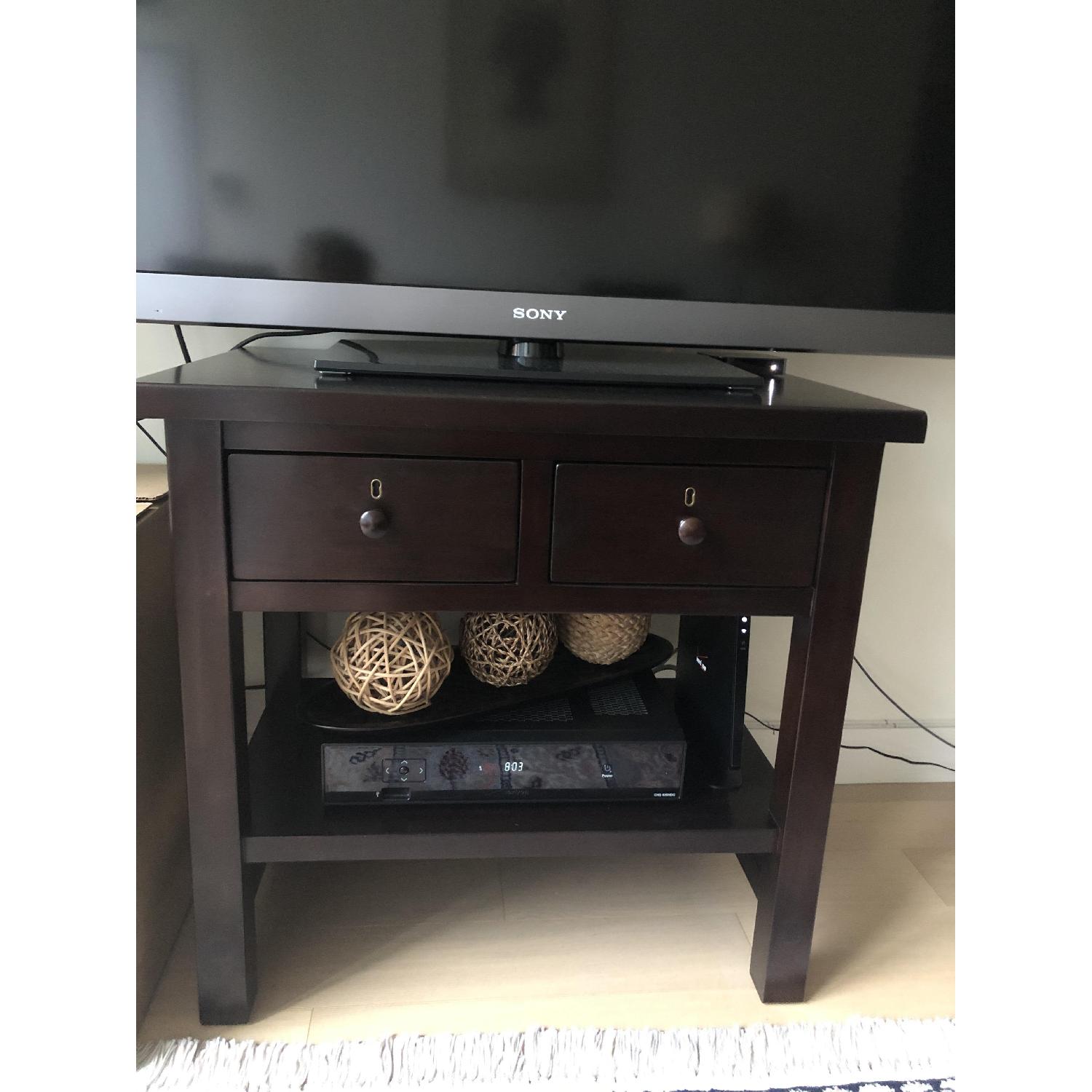 Pottery Barn Farmhouse 2-Drawer Side Table - image-3