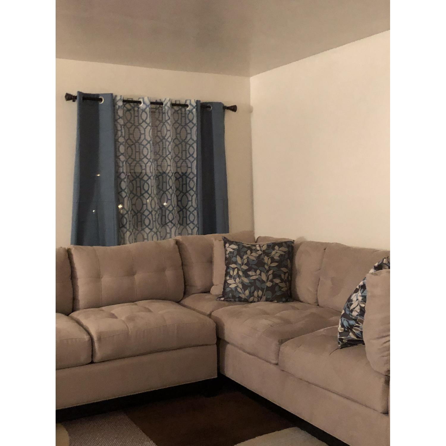Raymour & Flanigan Cindy Crawford 3 Piece Sectional Sofa - image-2