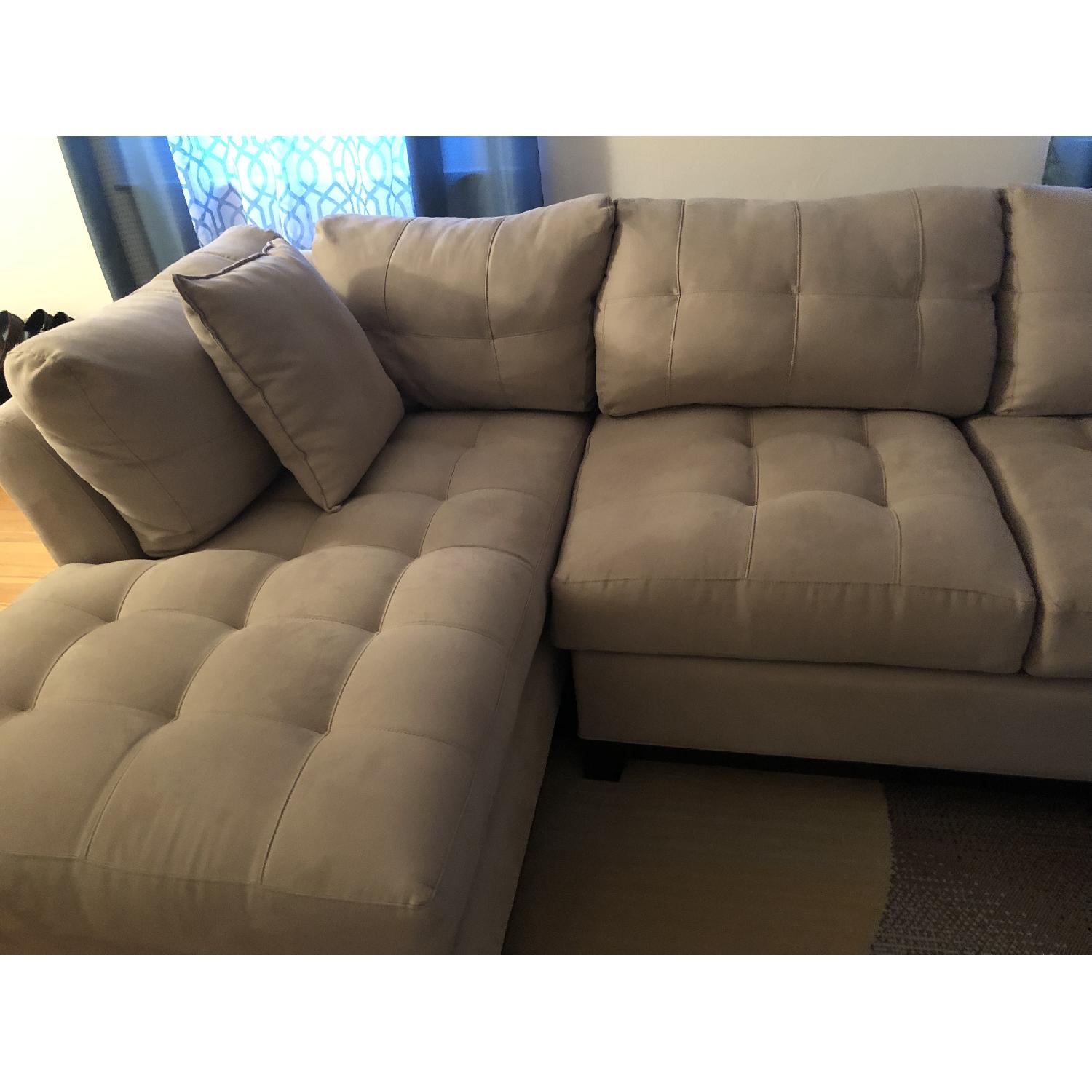 Raymour & Flanigan Cindy Crawford 3 Piece Sectional Sofa - image-6